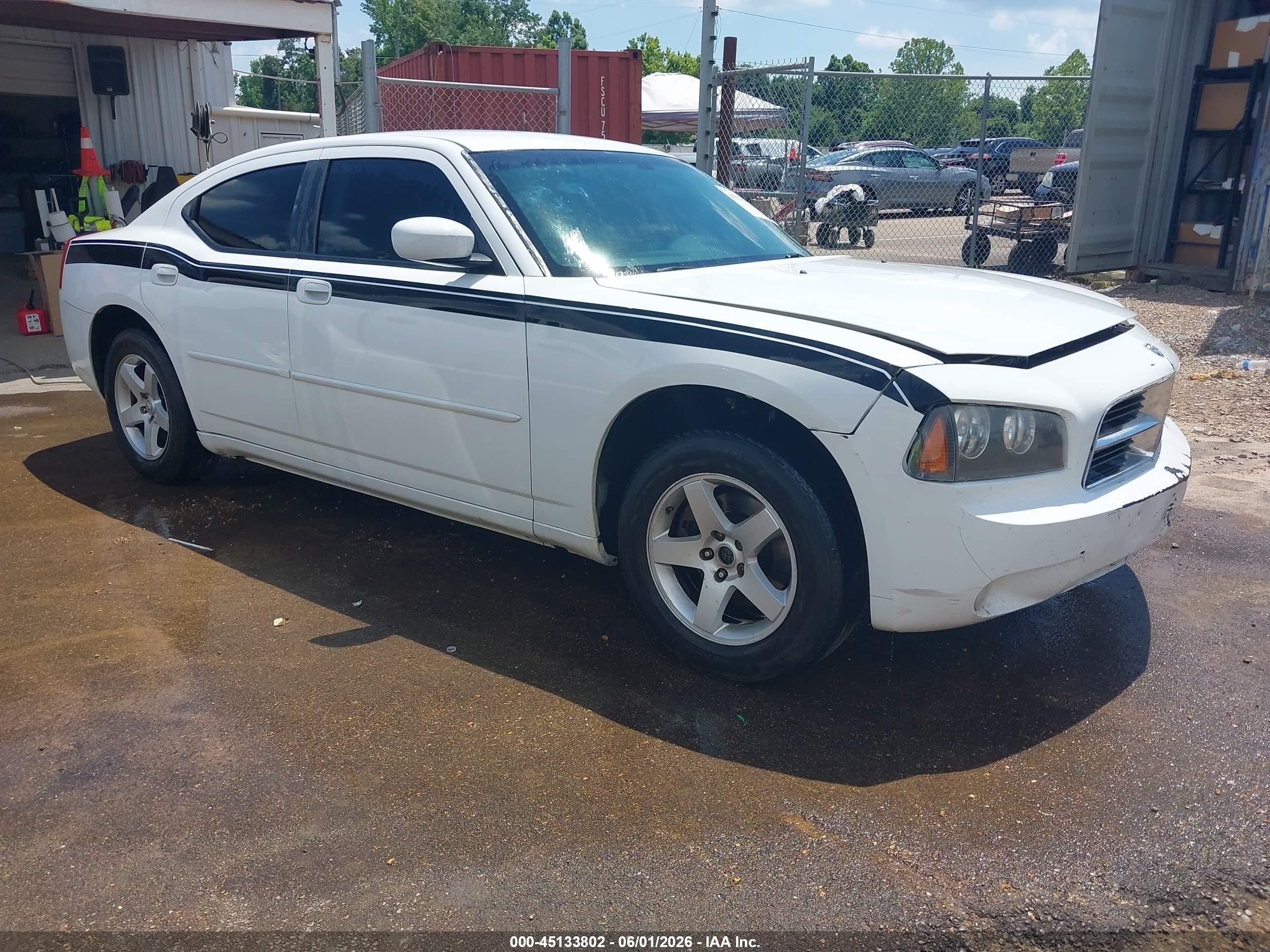 2010 Dodge Charger Sxt White vin: 2B3CA3CV8AH294328