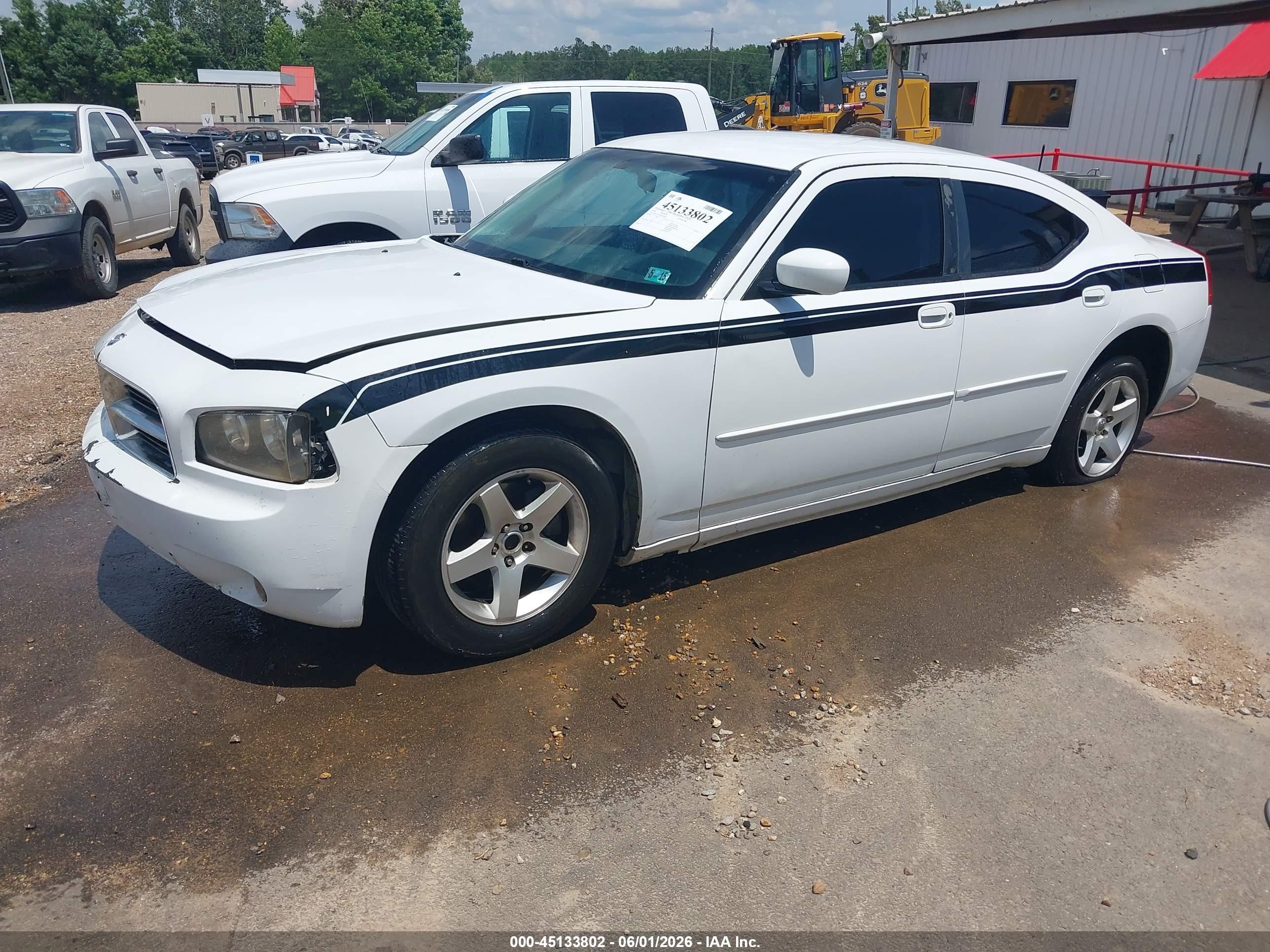 2010 Dodge Charger Sxt White vin: 2B3CA3CV8AH294328