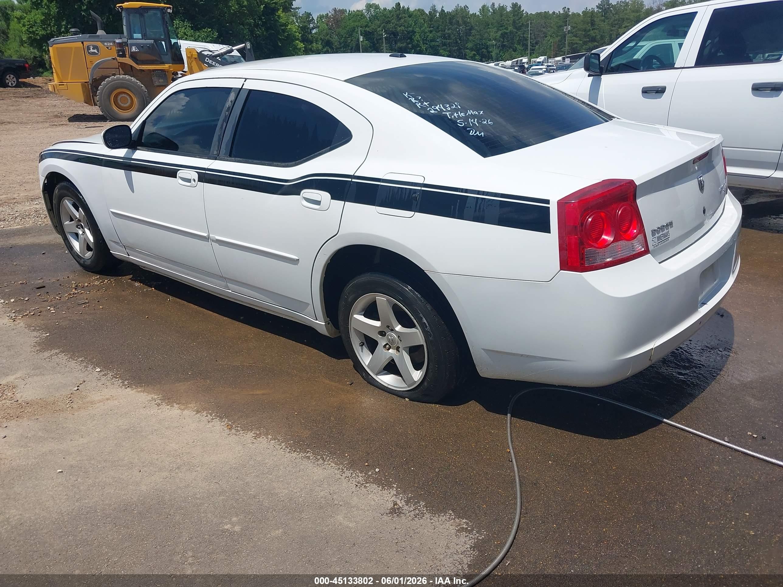2010 Dodge Charger Sxt White vin: 2B3CA3CV8AH294328