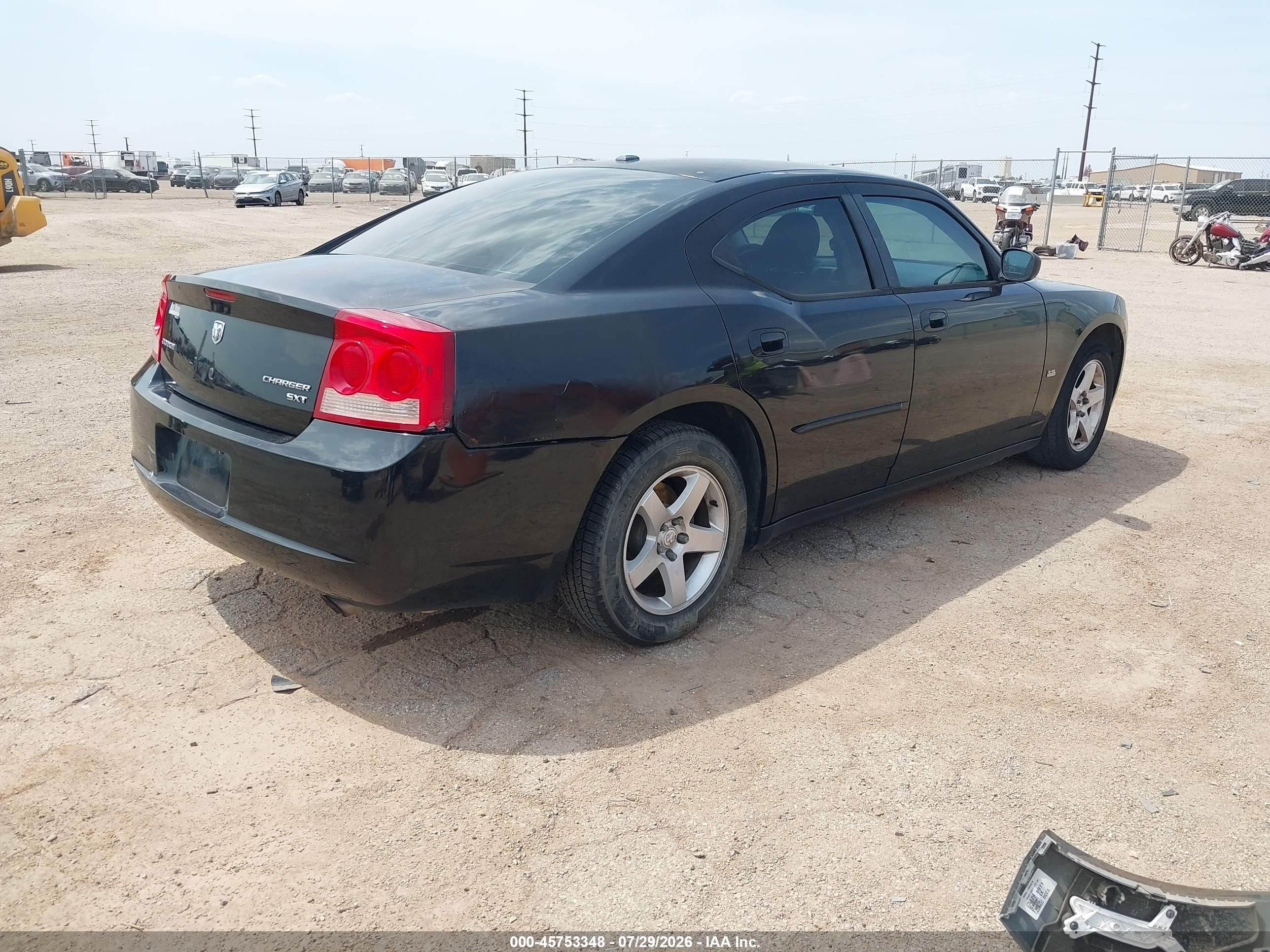 2010 Dodge Charger Sxt Black vin: 2B3CA3CV9AH187790