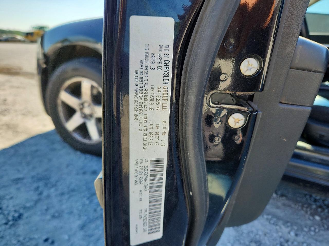 2010 Dodge Charger Sxt Черный vin: 2B3CA3CVXAH158640
