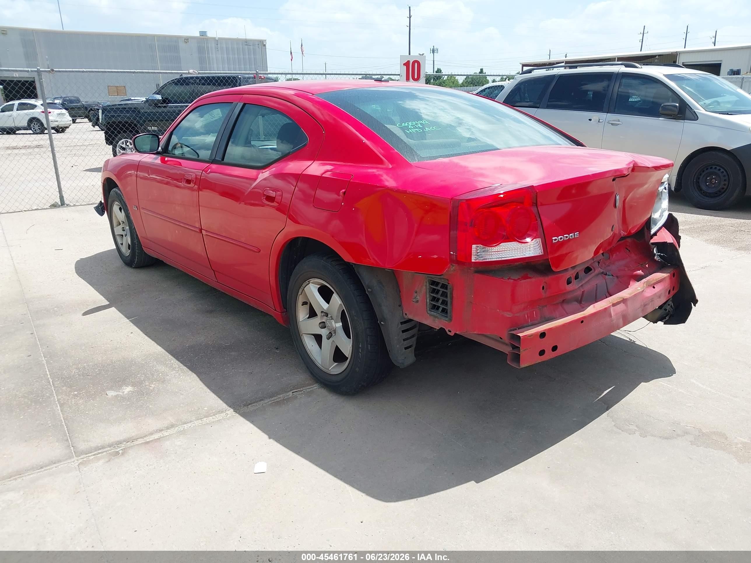 2010 Dodge Charger Sxt Red vin: 2B3CA3CVXAH210140