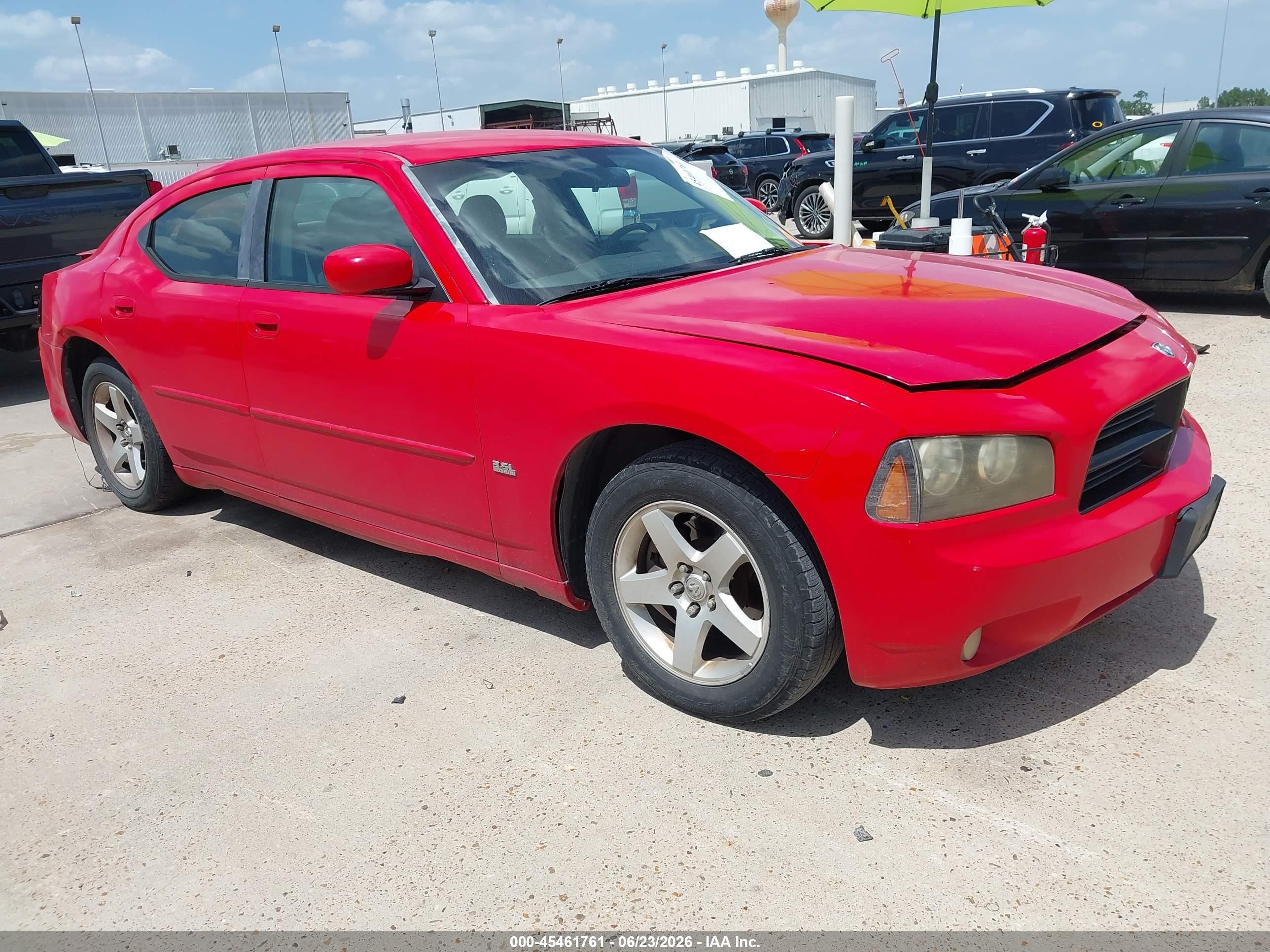 2010 Dodge Charger Sxt Red vin: 2B3CA3CVXAH210140