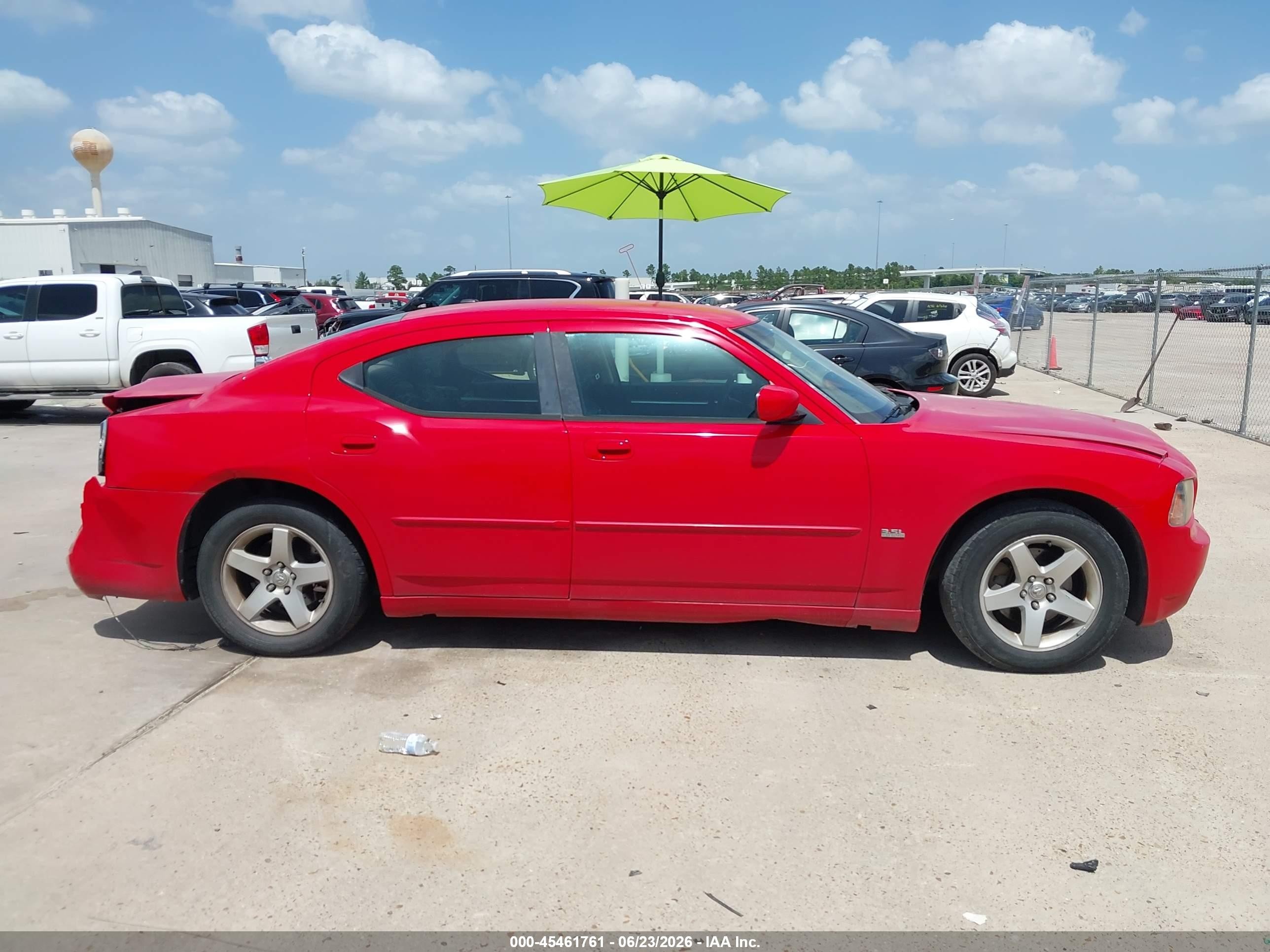 2010 Dodge Charger Sxt Red vin: 2B3CA3CVXAH210140