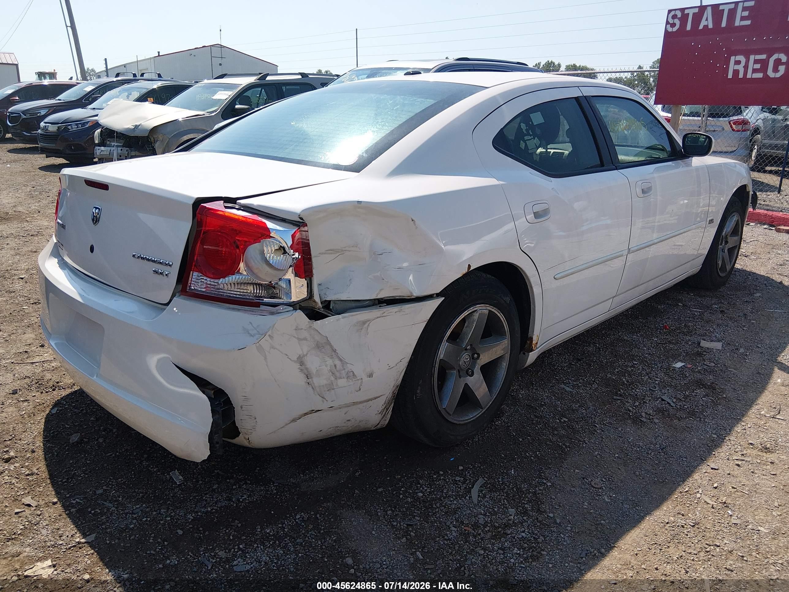 2010 Dodge Charger Sxt Белый vin: 2B3CA3CVXAH228931