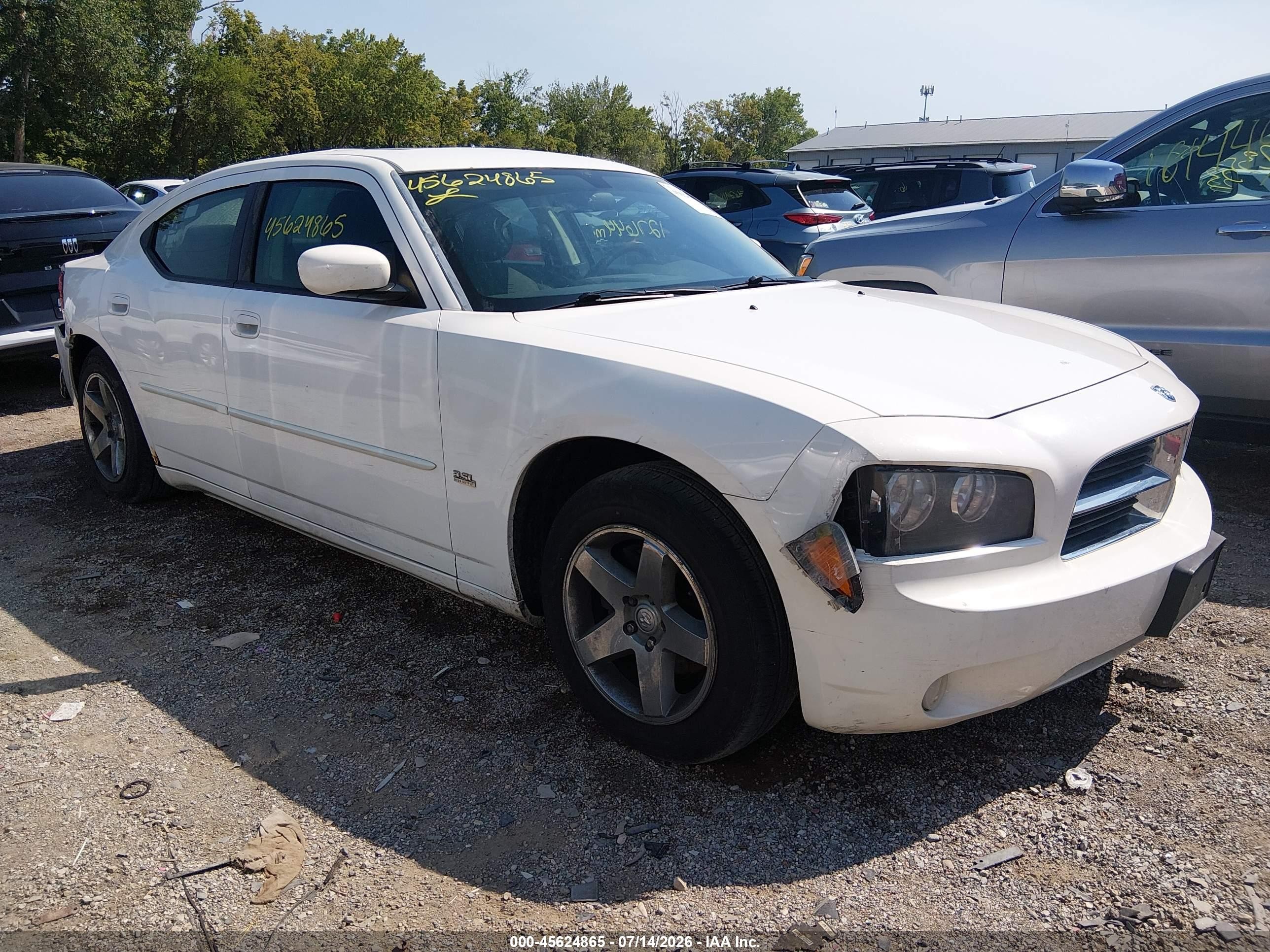 2010 Dodge Charger Sxt Белый vin: 2B3CA3CVXAH228931