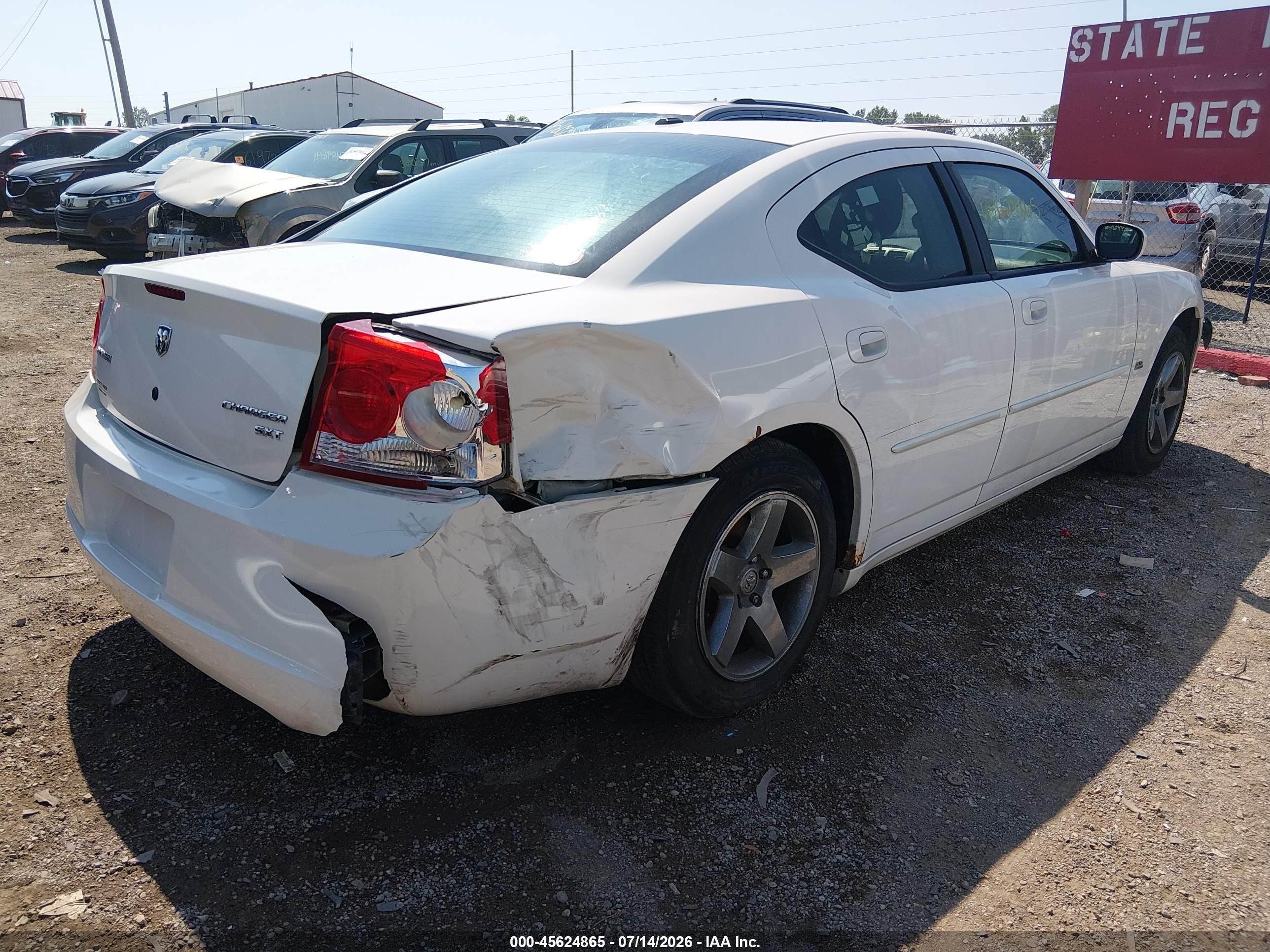 2010 Dodge Charger Sxt Белый vin: 2B3CA3CVXAH228931
