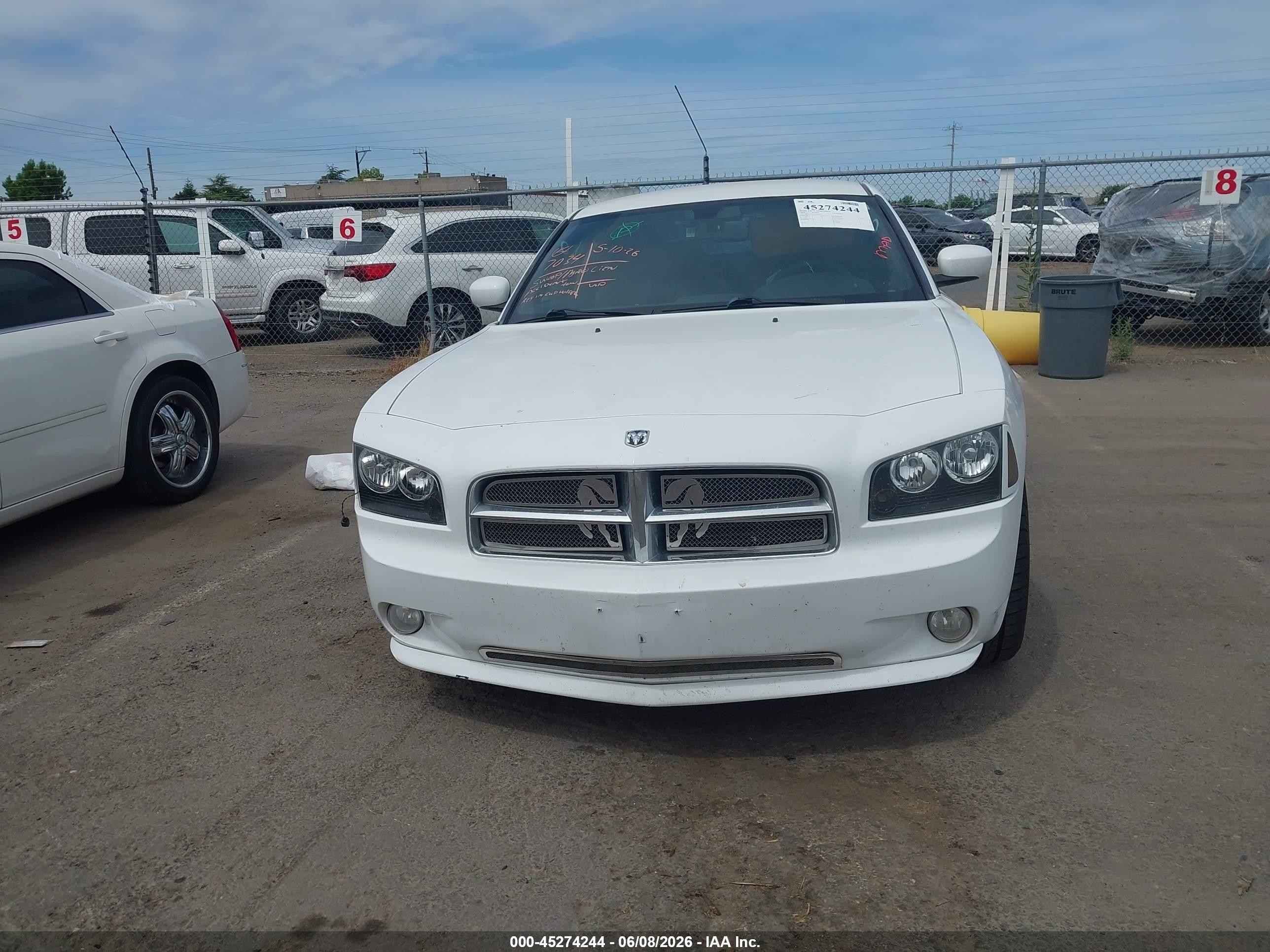 2010 Dodge Charger Sxt White vin: 2B3CA3CVXAH273688