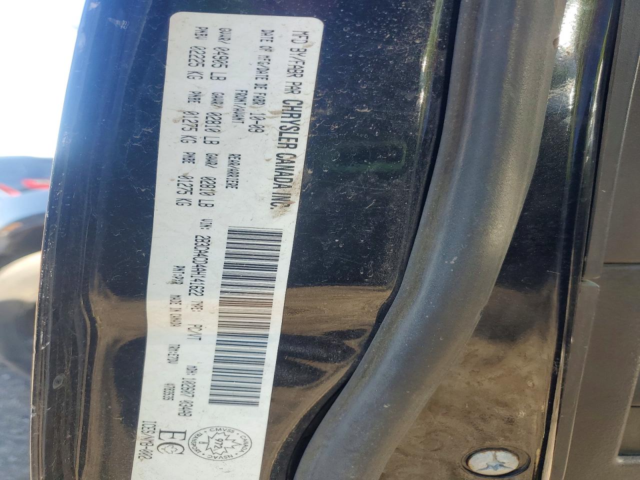 2010 Dodge Charger Black vin: 2B3CA4CD4AH141622