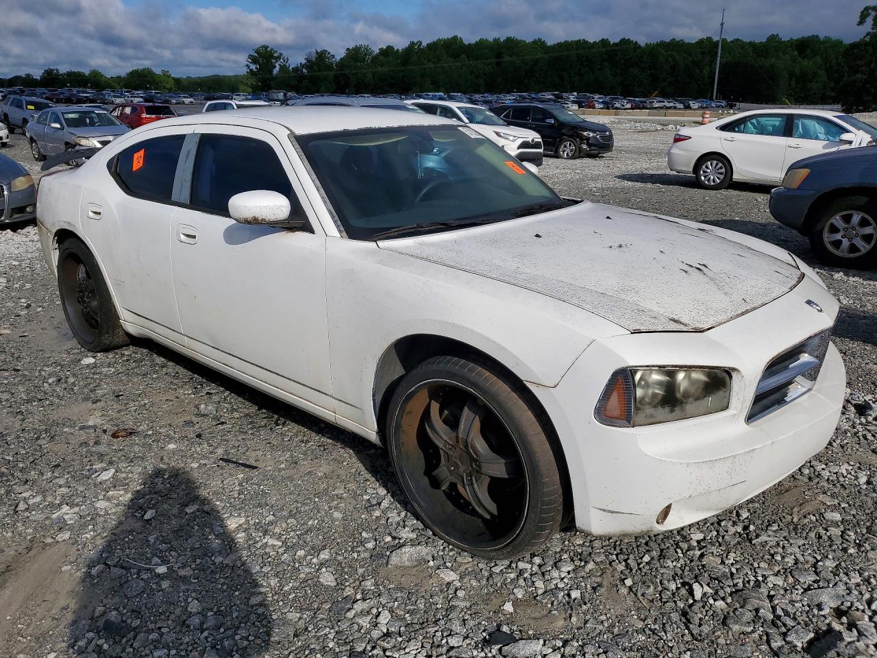 2010 Dodge Charger White vin: 2B3CA4CD5AH134405