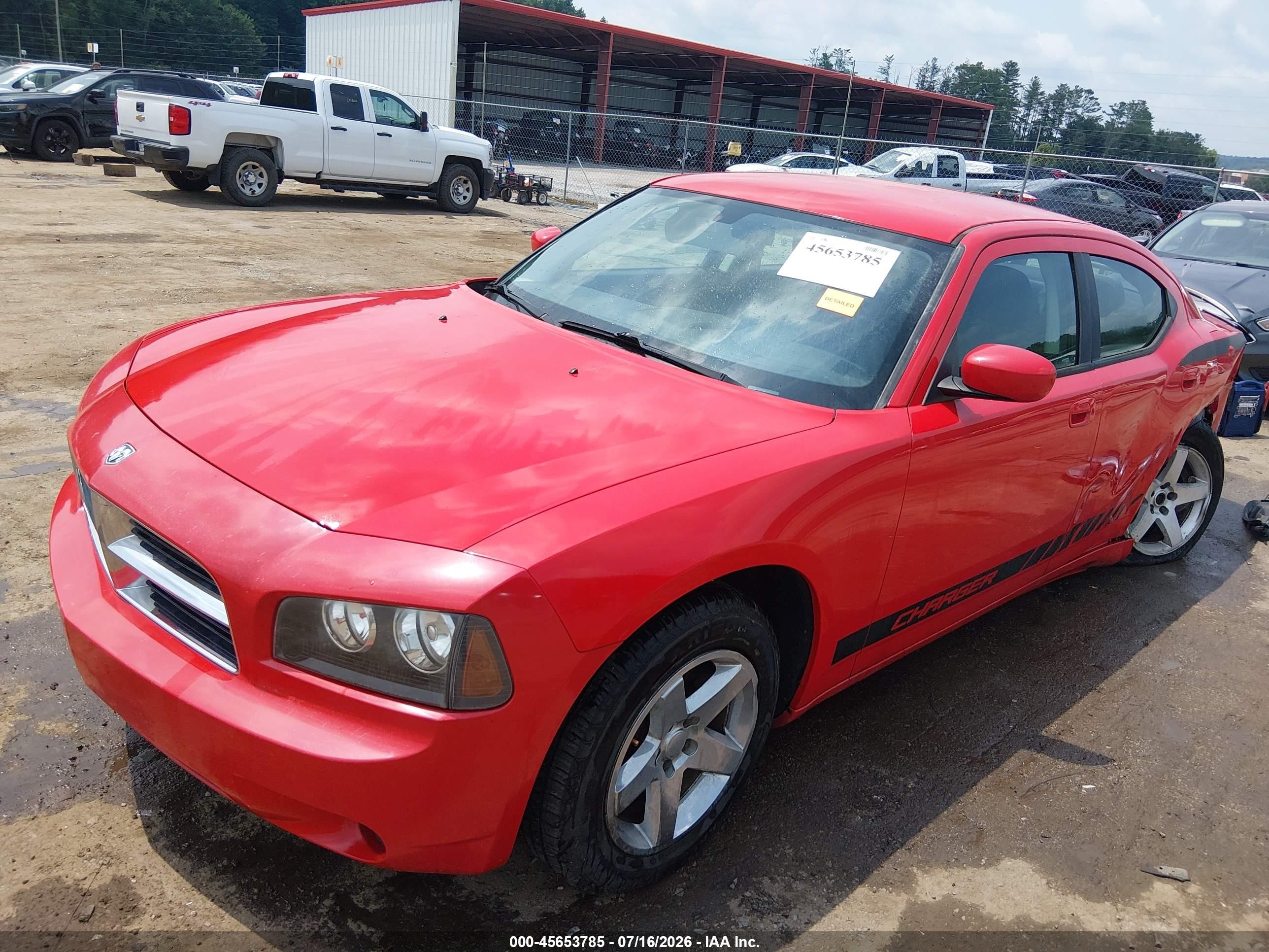 2010 Dodge Charger   Red vin: 2B3CA4CD7AH150976
