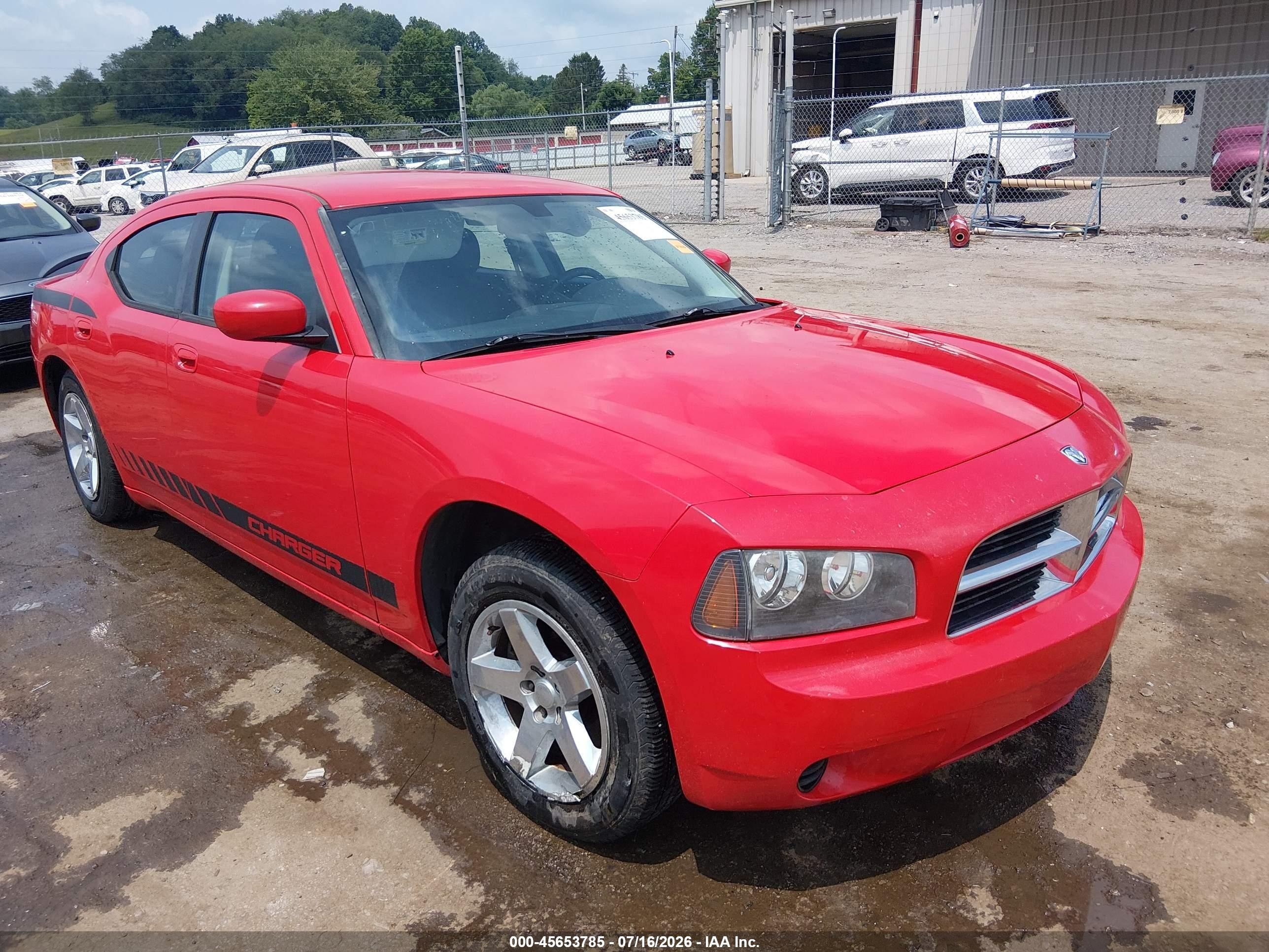 2010 Dodge Charger   Red vin: 2B3CA4CD7AH150976
