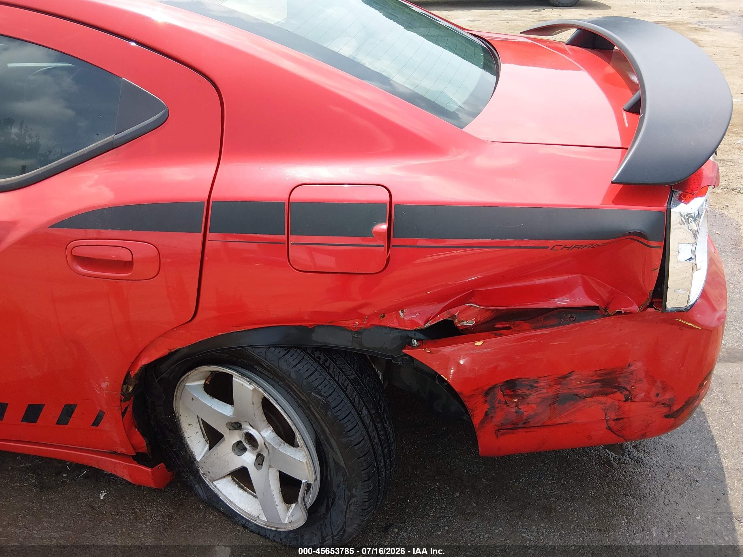 2010 Dodge Charger   Red vin: 2B3CA4CD7AH150976