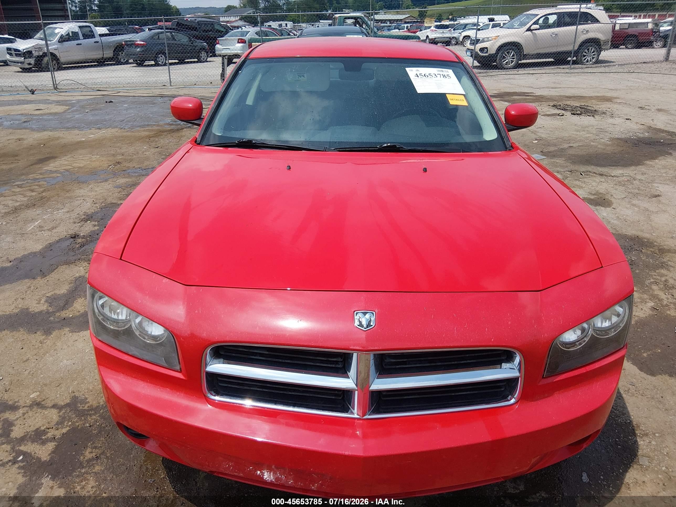 2010 Dodge Charger   Red vin: 2B3CA4CD7AH150976