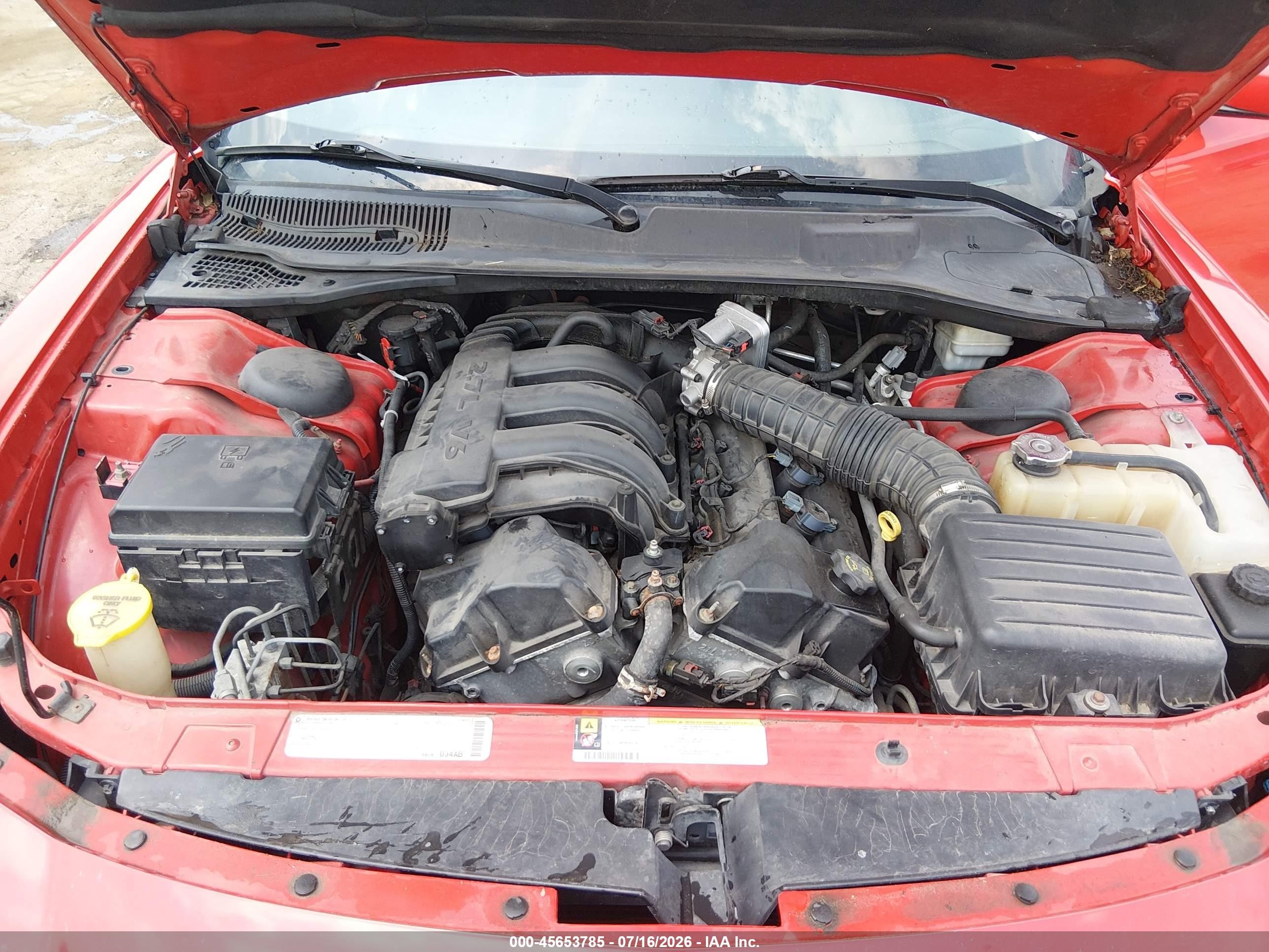 2010 Dodge Charger   Red vin: 2B3CA4CD7AH150976