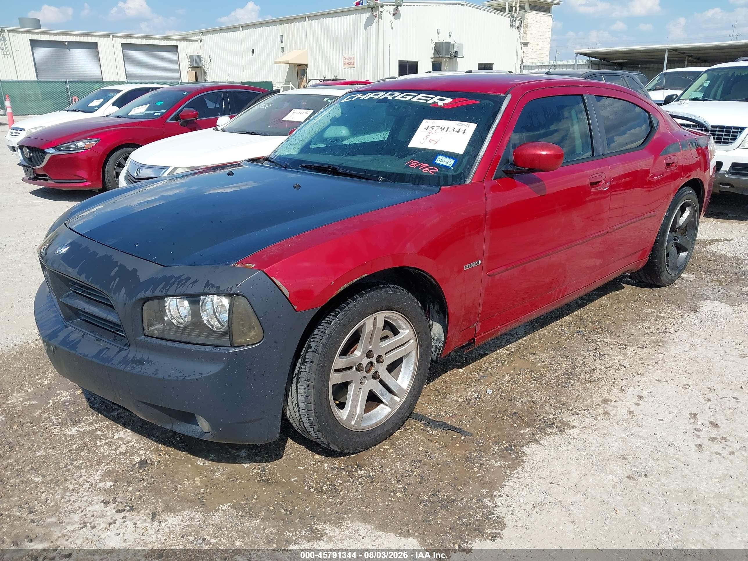 2010 Dodge Charger R/t Red vin: 2B3CA5CT1AH181962