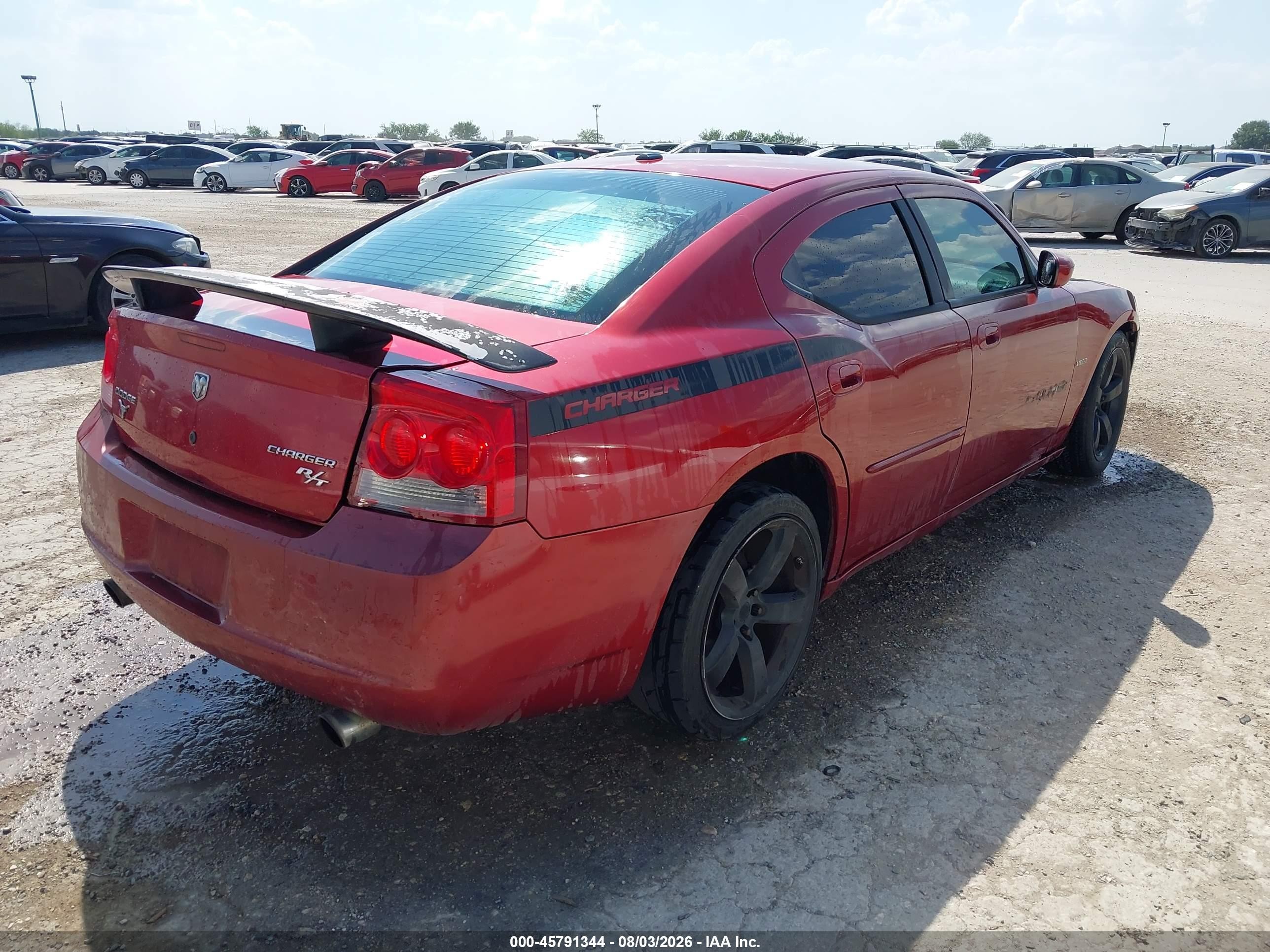 2010 Dodge Charger R/t Red vin: 2B3CA5CT1AH181962