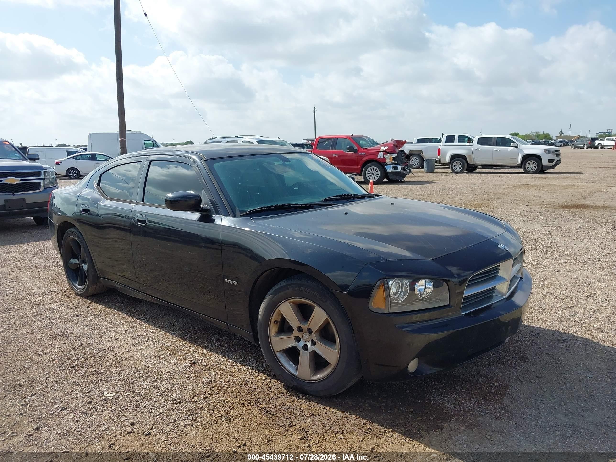 2010 Dodge Charger R/t Black vin: 2B3CA5CT3AH145819