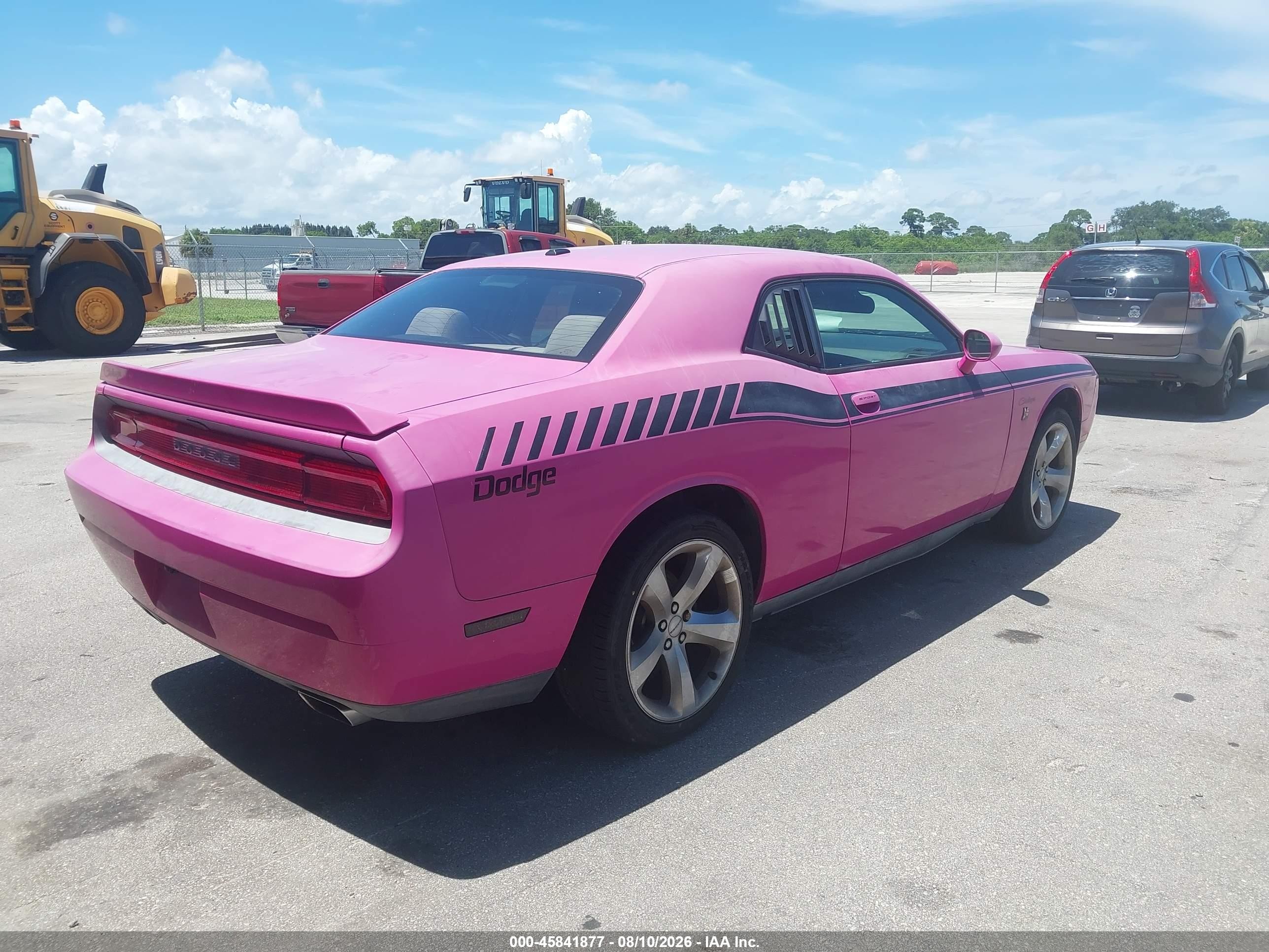 2011 Dodge Challenger   Pink vin: 2B3CJ4DG2BH516885