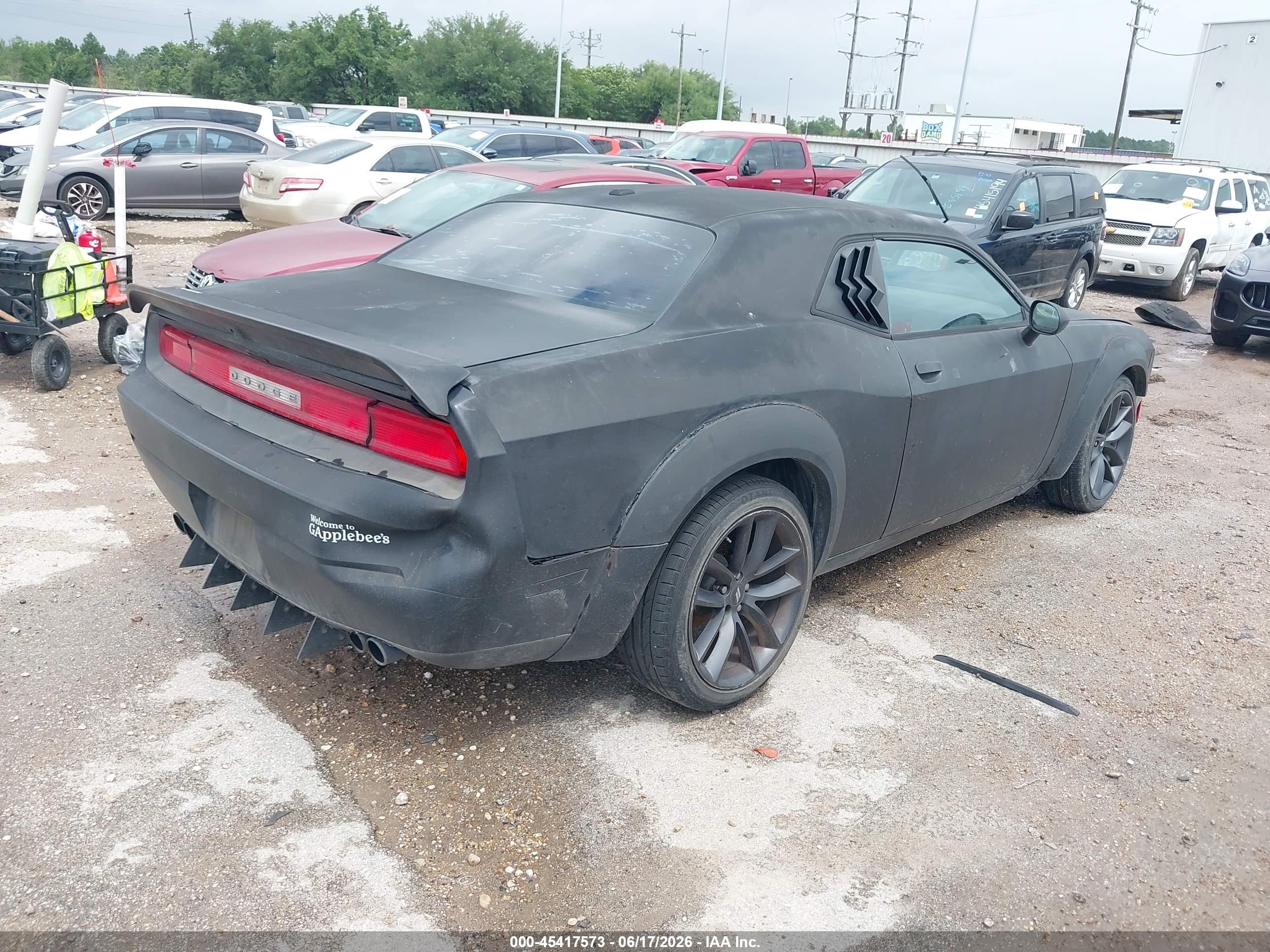 2011 Dodge Challenger   Черный vin: 2B3CJ4DG2BH542497