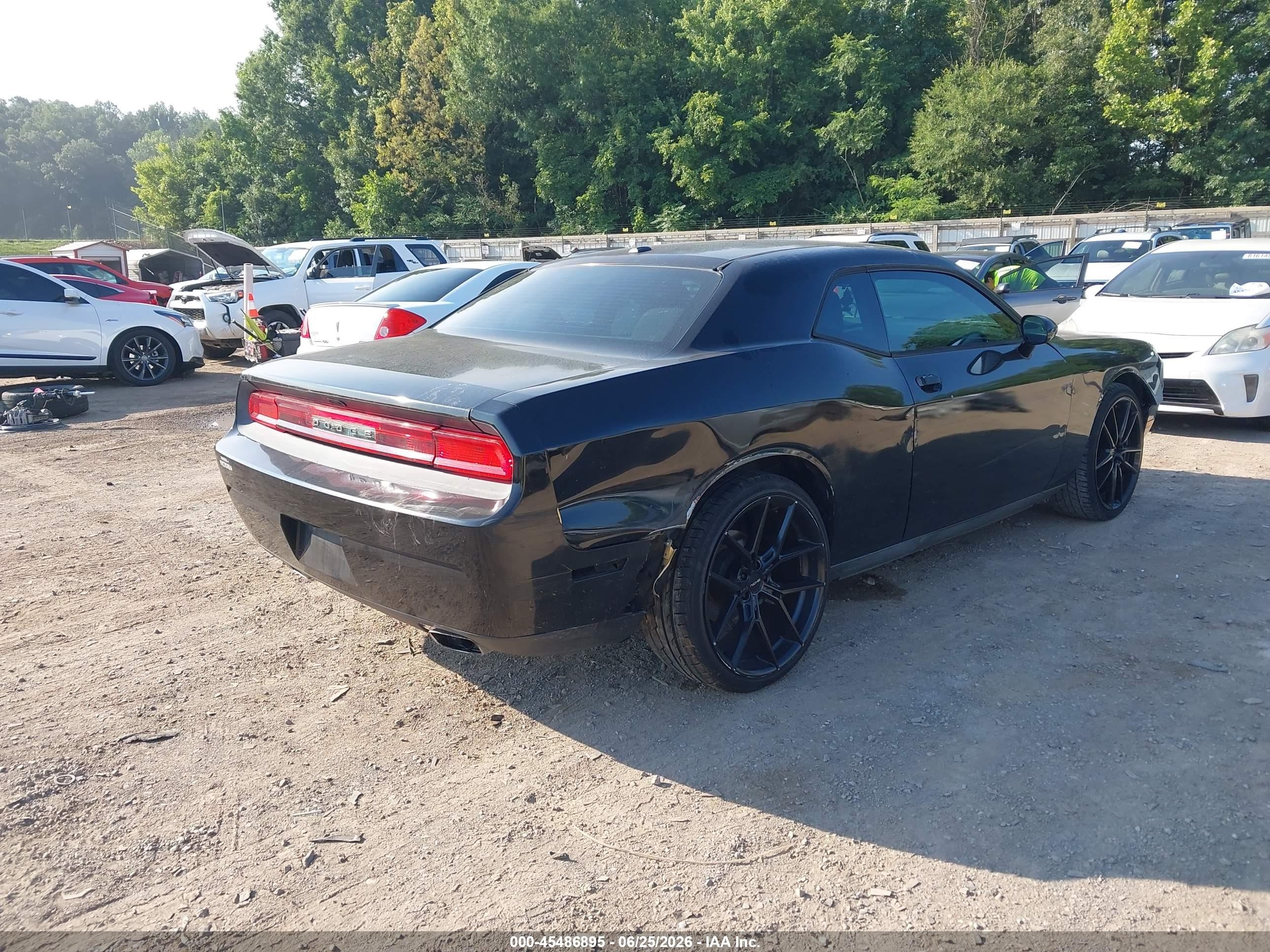 2011 Dodge Challenger   Black vin: 2B3CJ4DG5BH603910