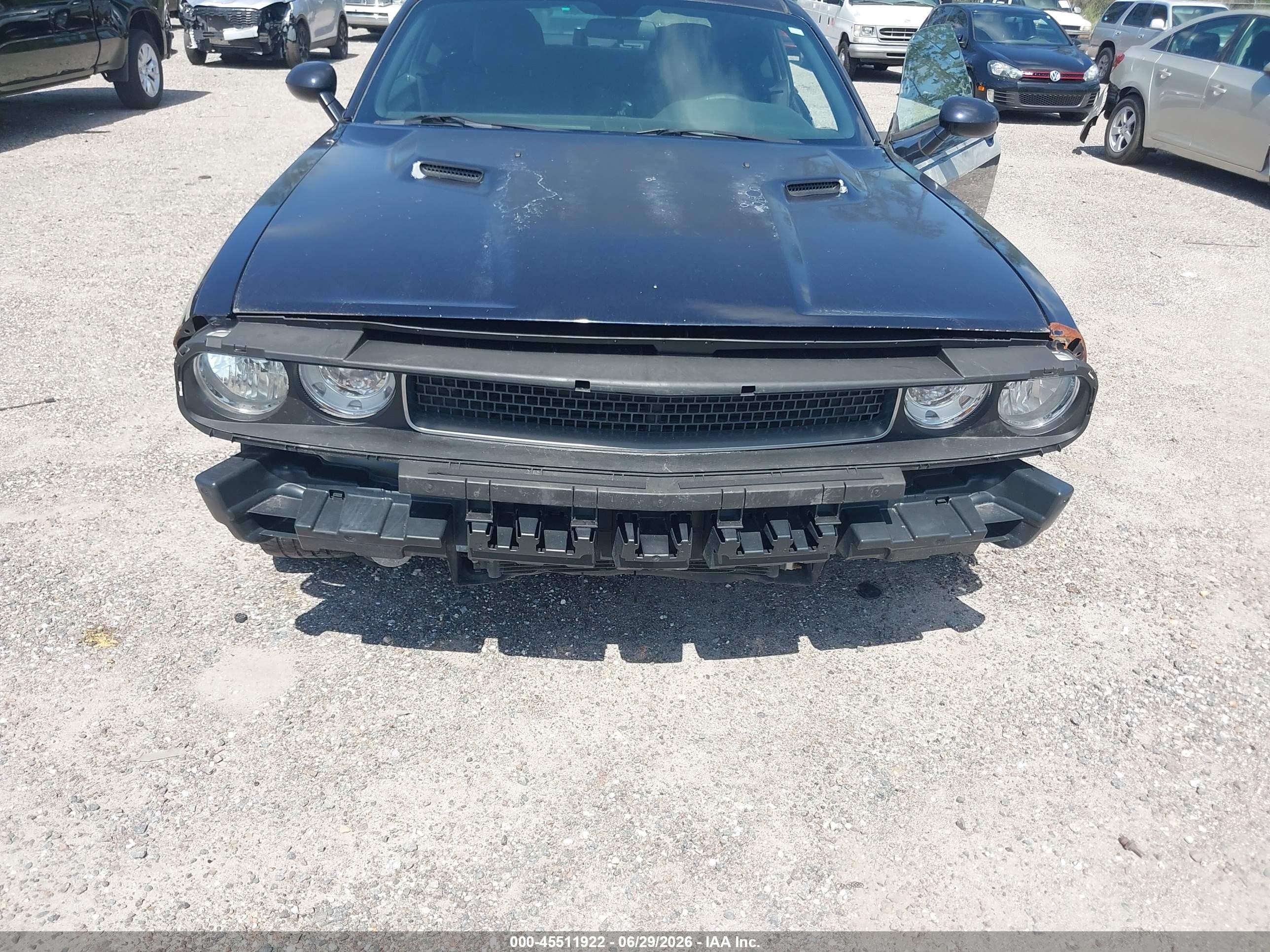 2011 Dodge Challenger   Black vin: 2B3CJ4DG6BH542115