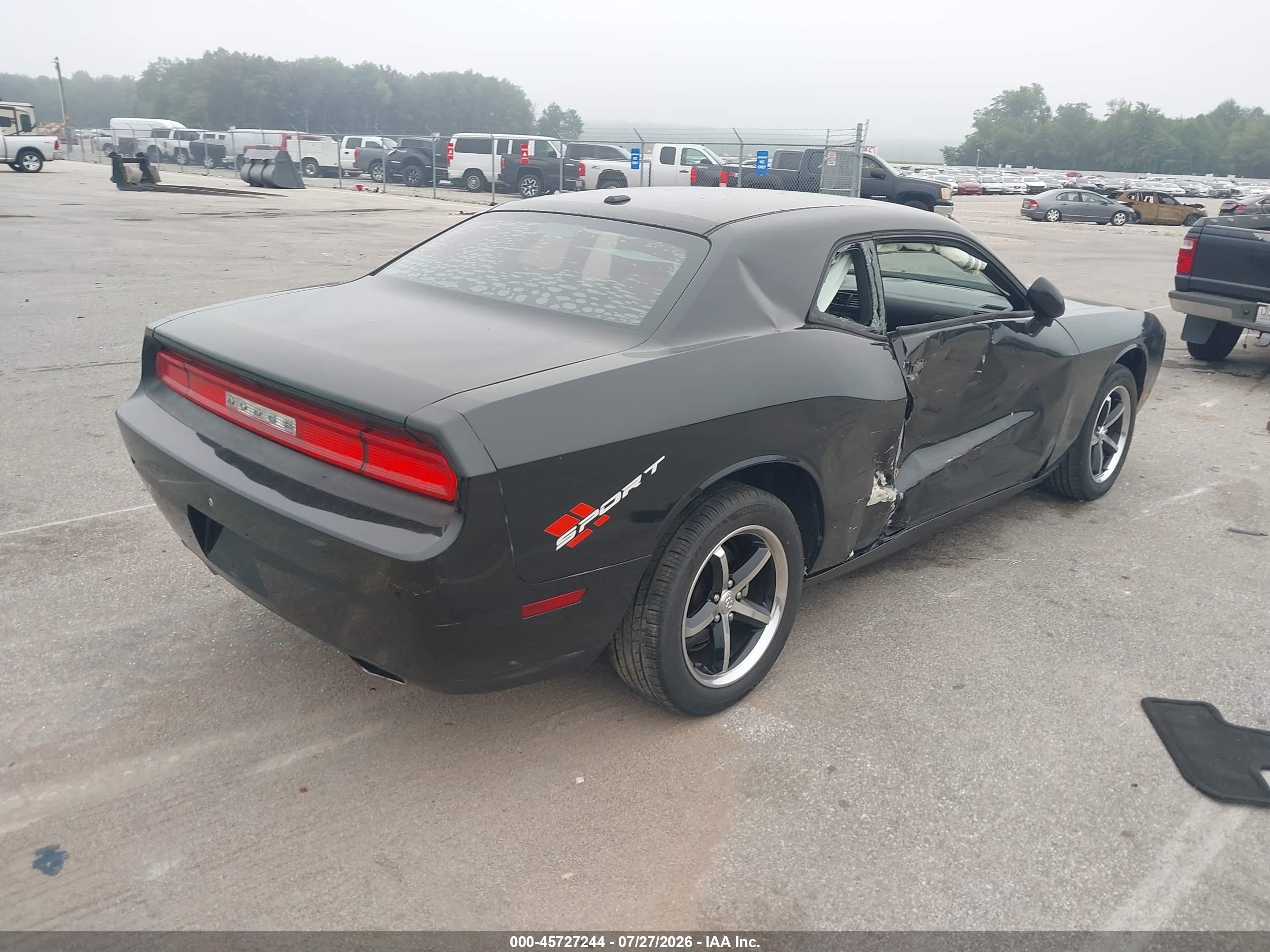 2011 Dodge Challenger   Black vin: 2B3CJ4DG7BH501427