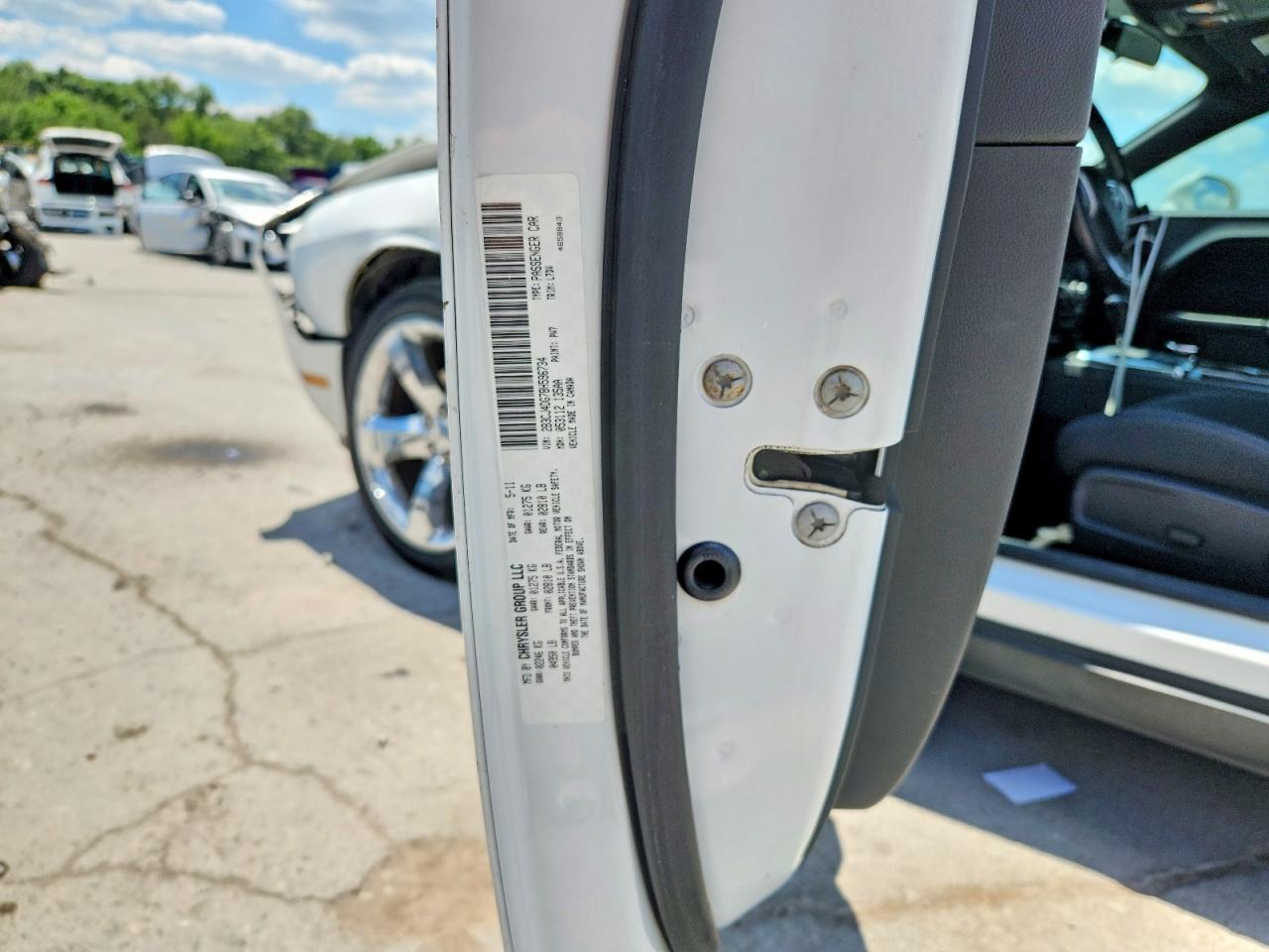2011 Dodge Challenger White vin: 2B3CJ4DG7BH596734