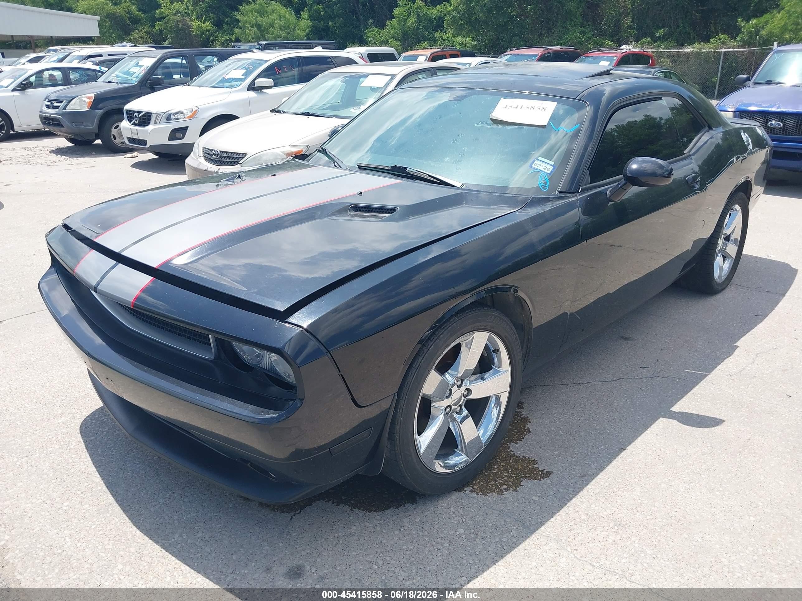 2011 Dodge Challenger   Black vin: 2B3CJ4DG9BH571169