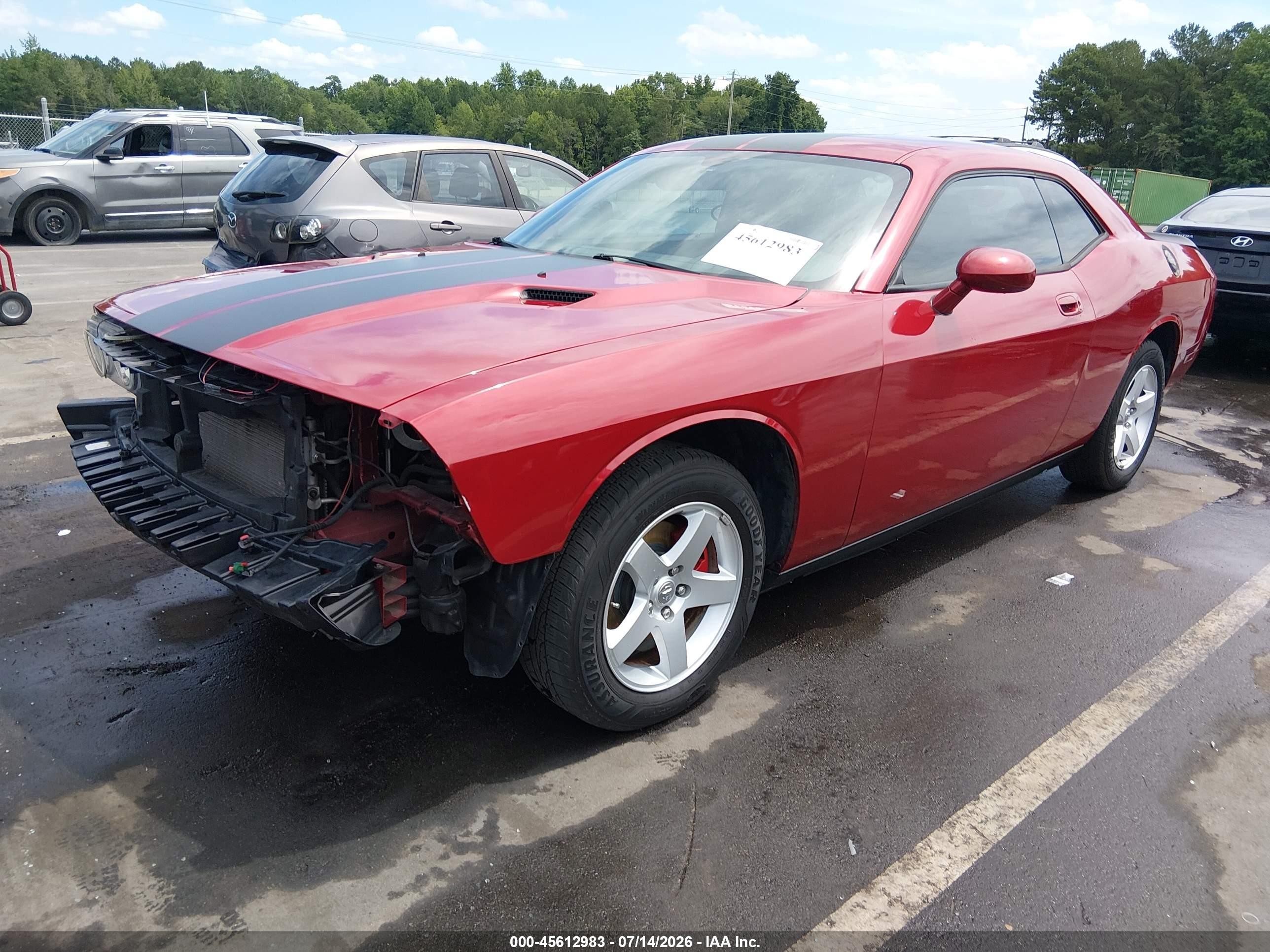2010 Dodge Challenger Se Red vin: 2B3CJ4DV5AH205741