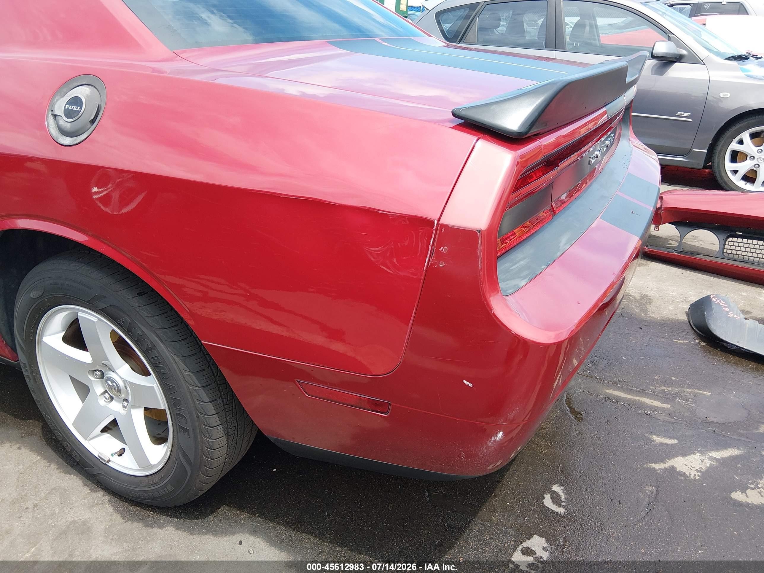 2010 Dodge Challenger Se Red vin: 2B3CJ4DV5AH205741