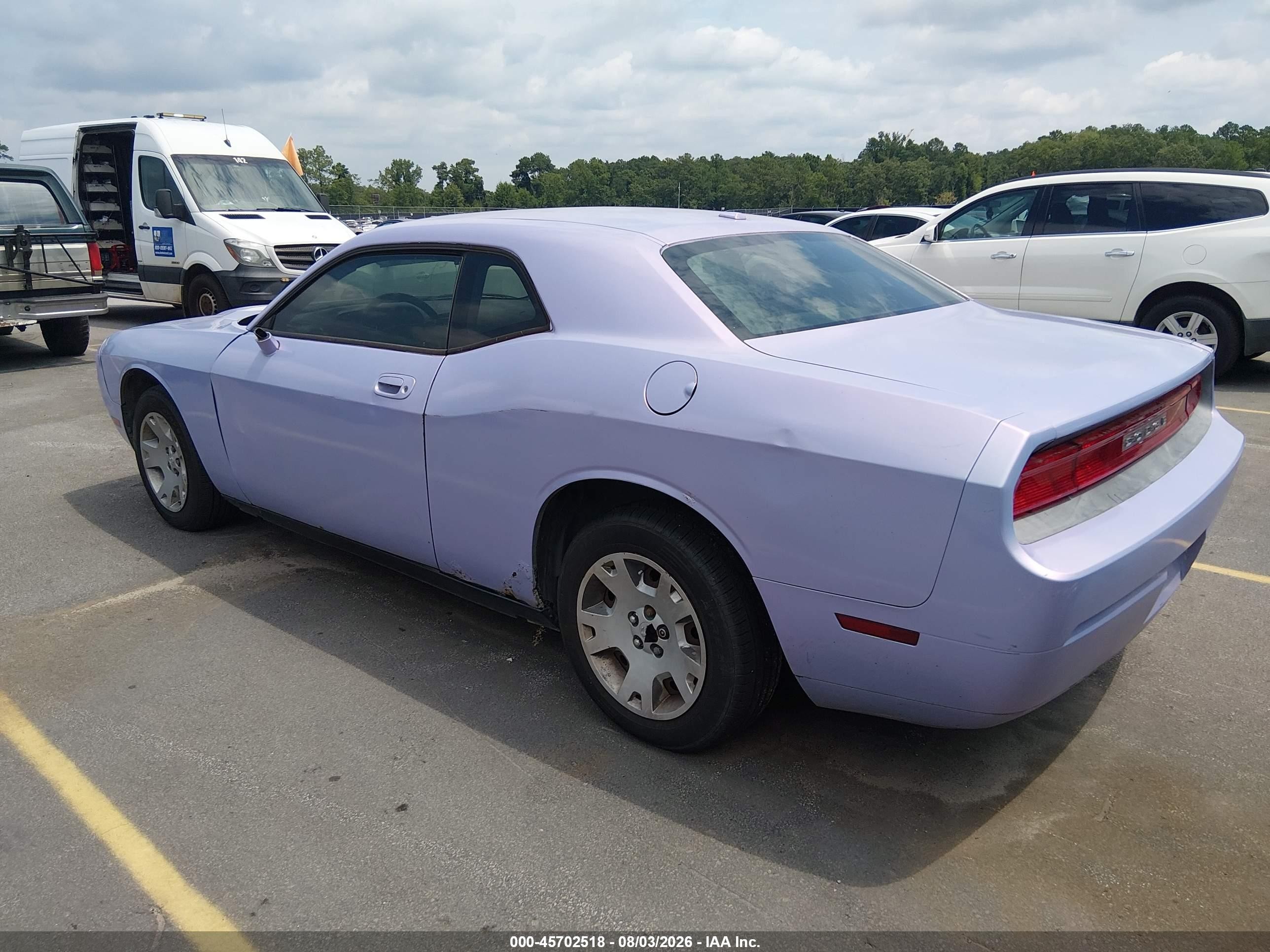 2010 Dodge Challenger Se Purple vin: 2B3CJ4DV5AH321408
