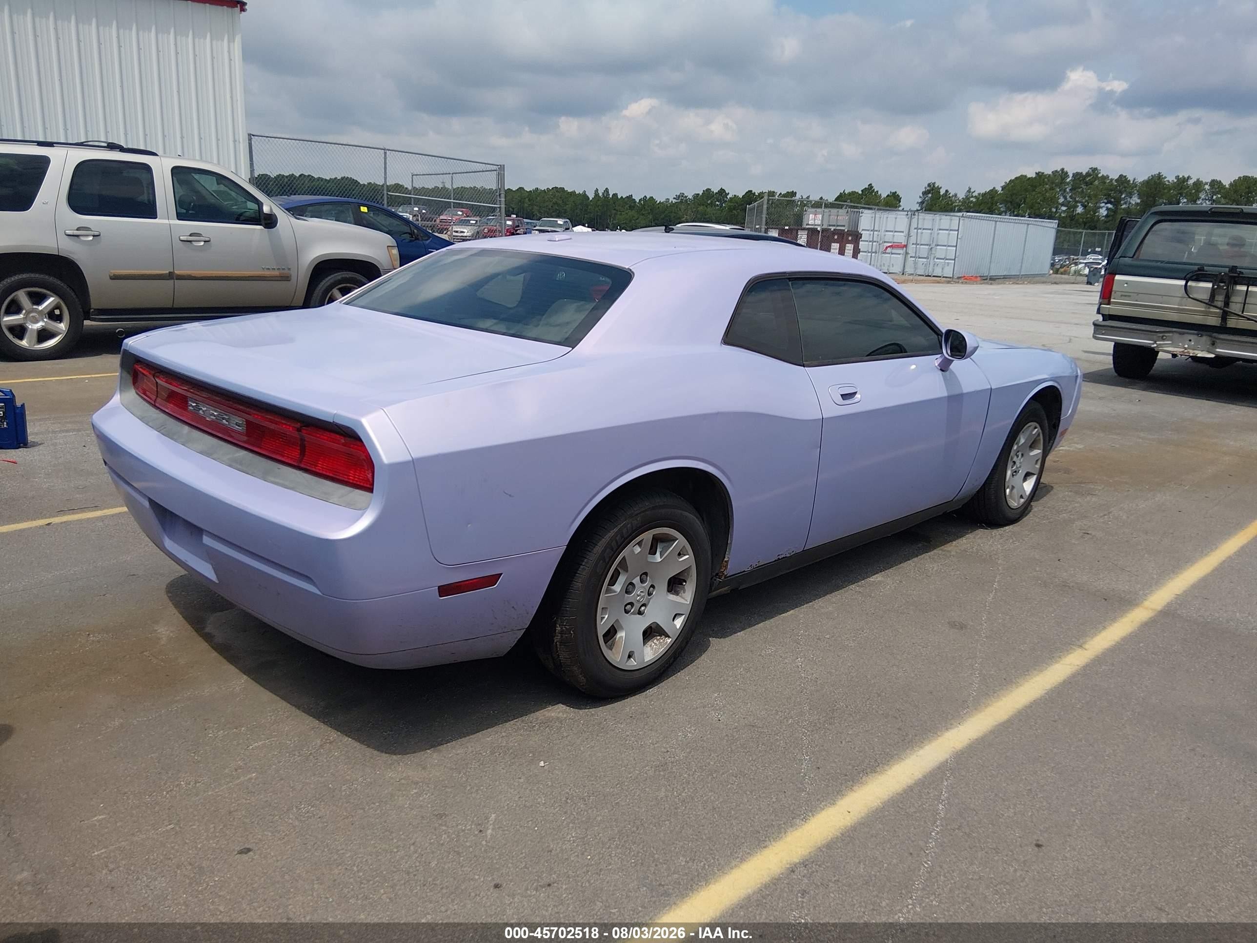 2010 Dodge Challenger Se Purple vin: 2B3CJ4DV5AH321408