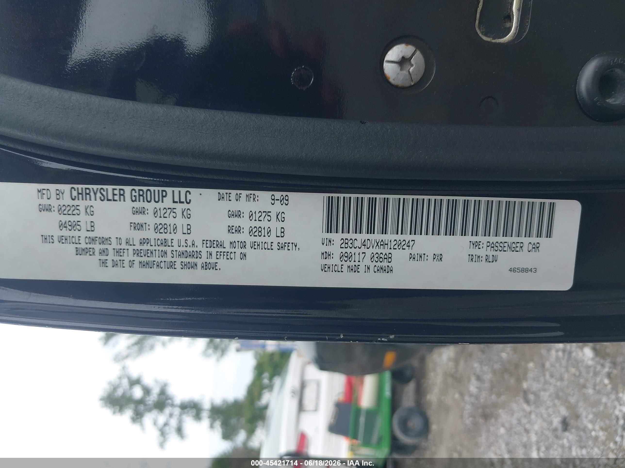 2010 Dodge Challenger Se Black vin: 2B3CJ4DVXAH120247