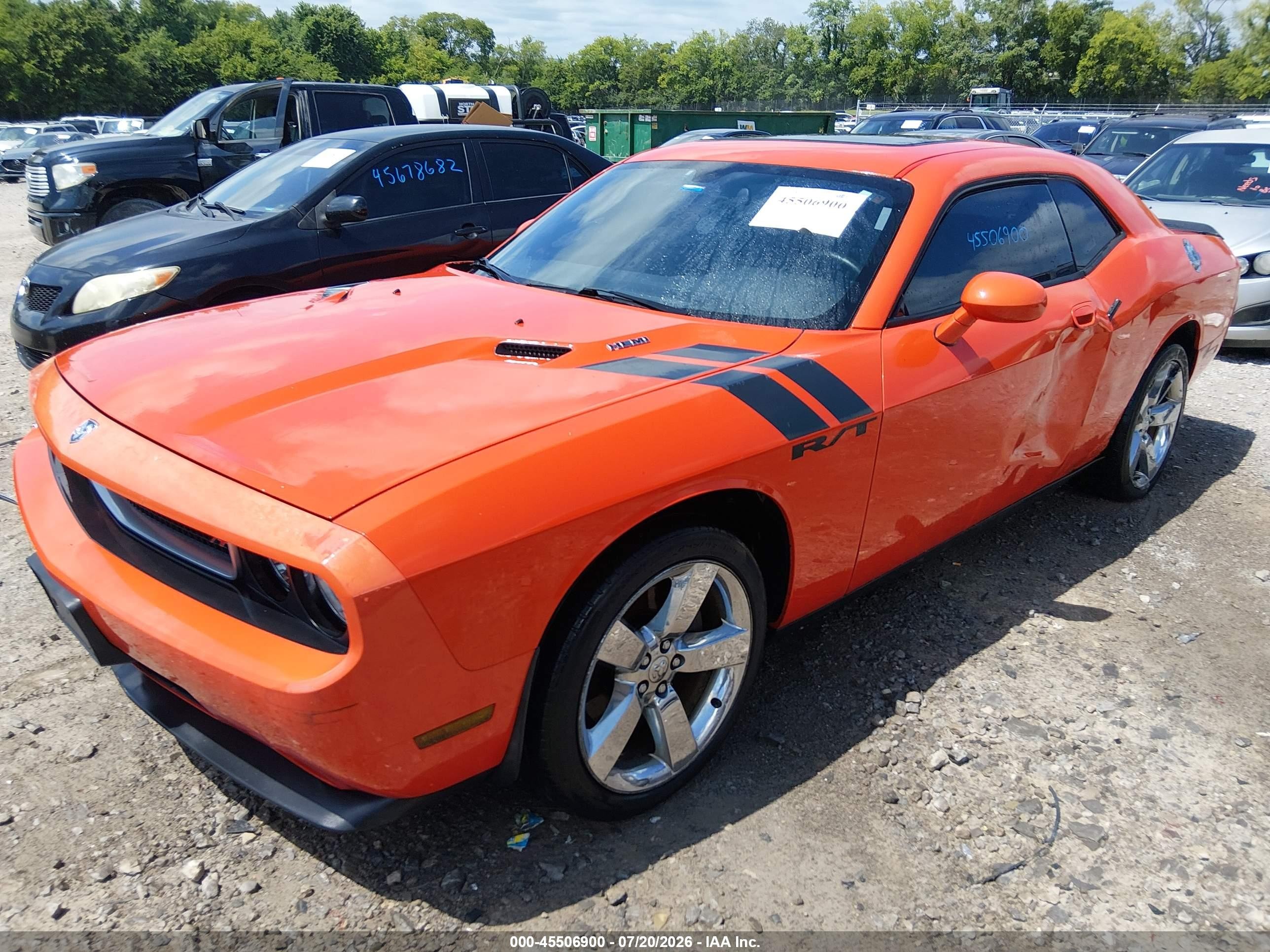 2010 Dodge Challenger R/t Orange vin: 2B3CJ5DT0AH314287