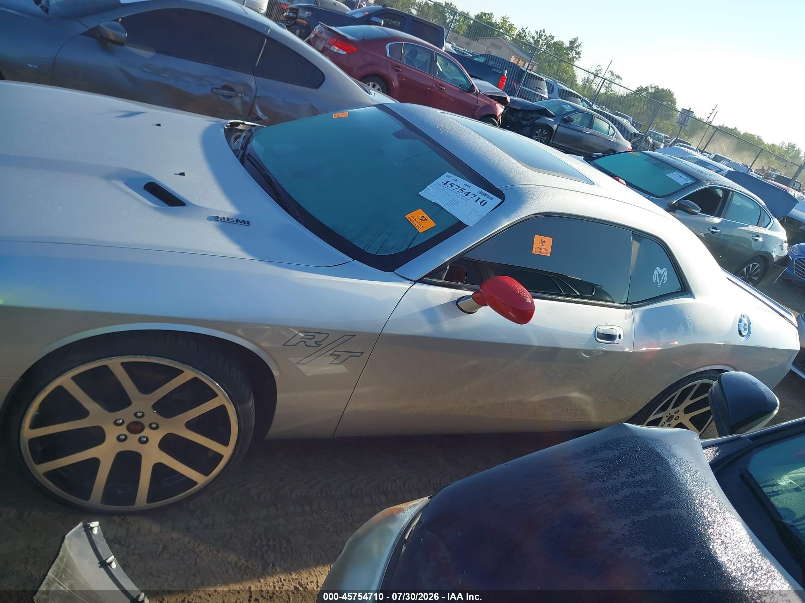 2010 Dodge Challenger R/t Silver vin: 2B3CJ5DT4AH135041