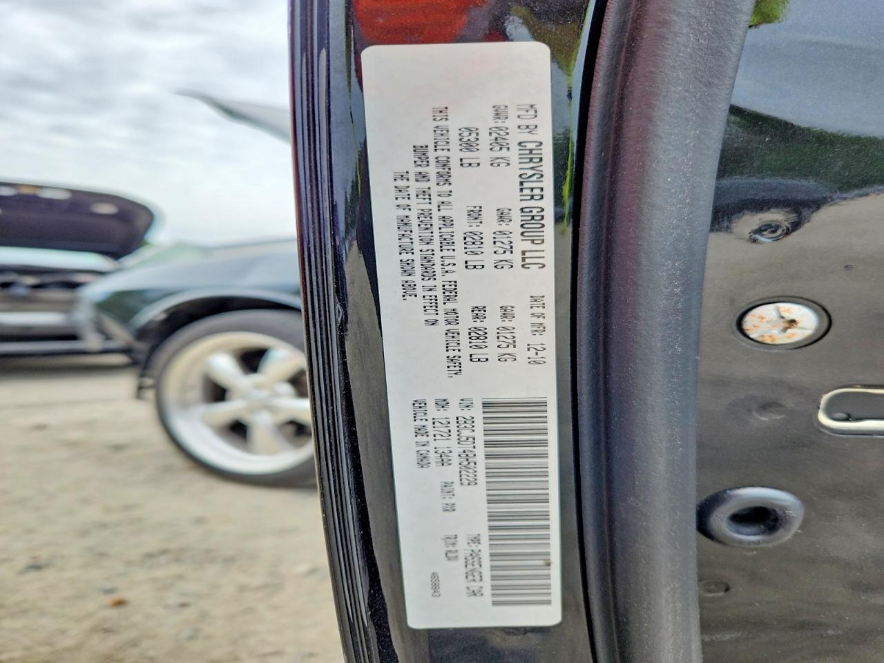 2011 Dodge Challenger R Black vin: 2B3CJ5DT4BH502229