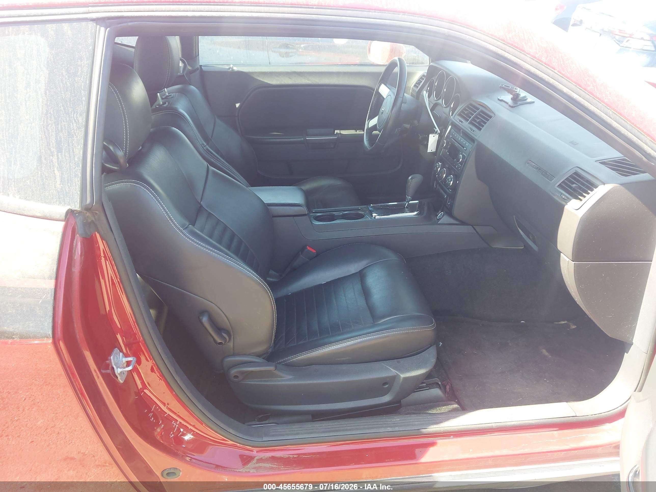 2010 Dodge Challenger R/t Red vin: 2B3CJ5DT5AH261439