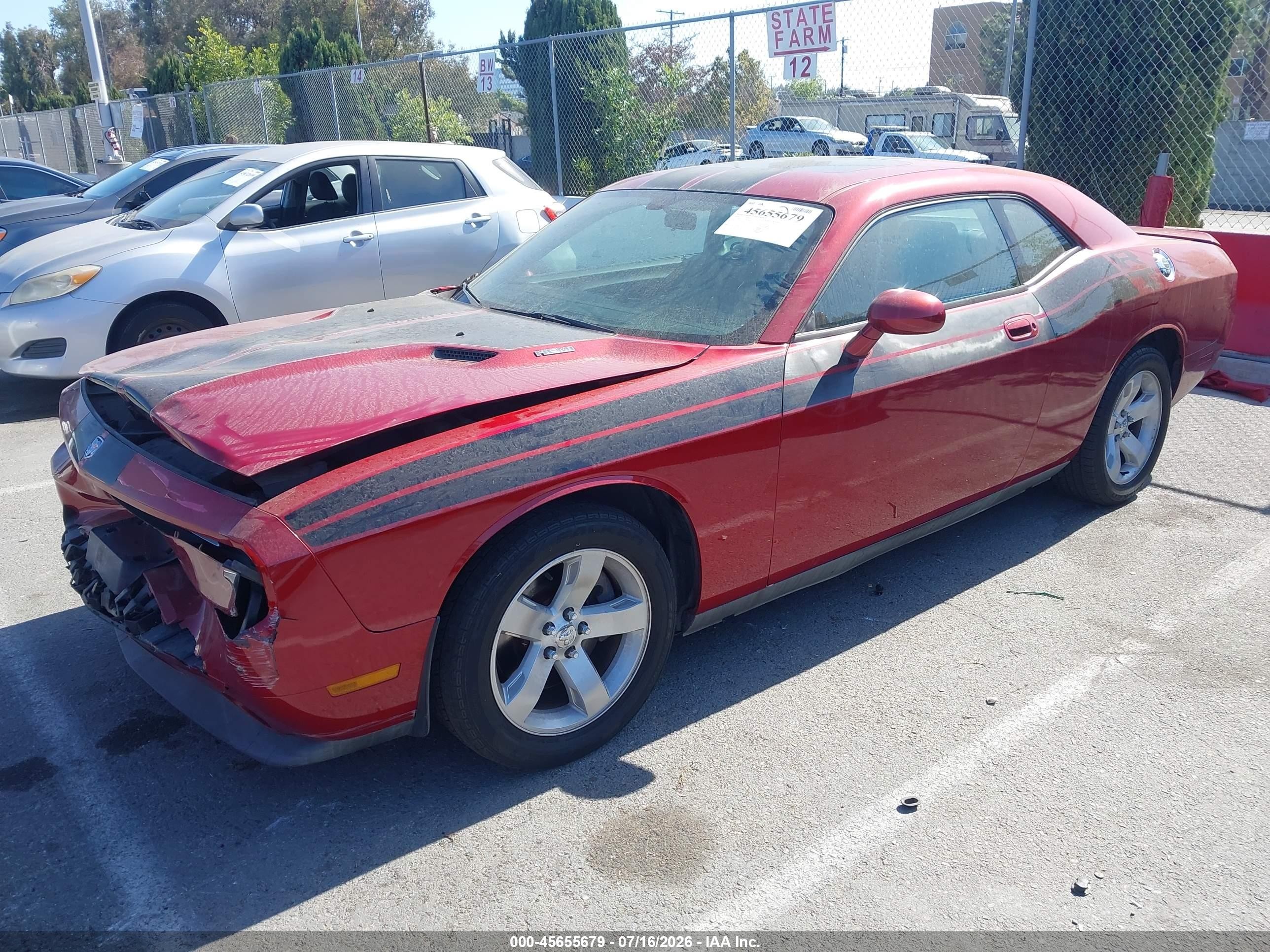 2010 Dodge Challenger R/t Red vin: 2B3CJ5DT5AH261439