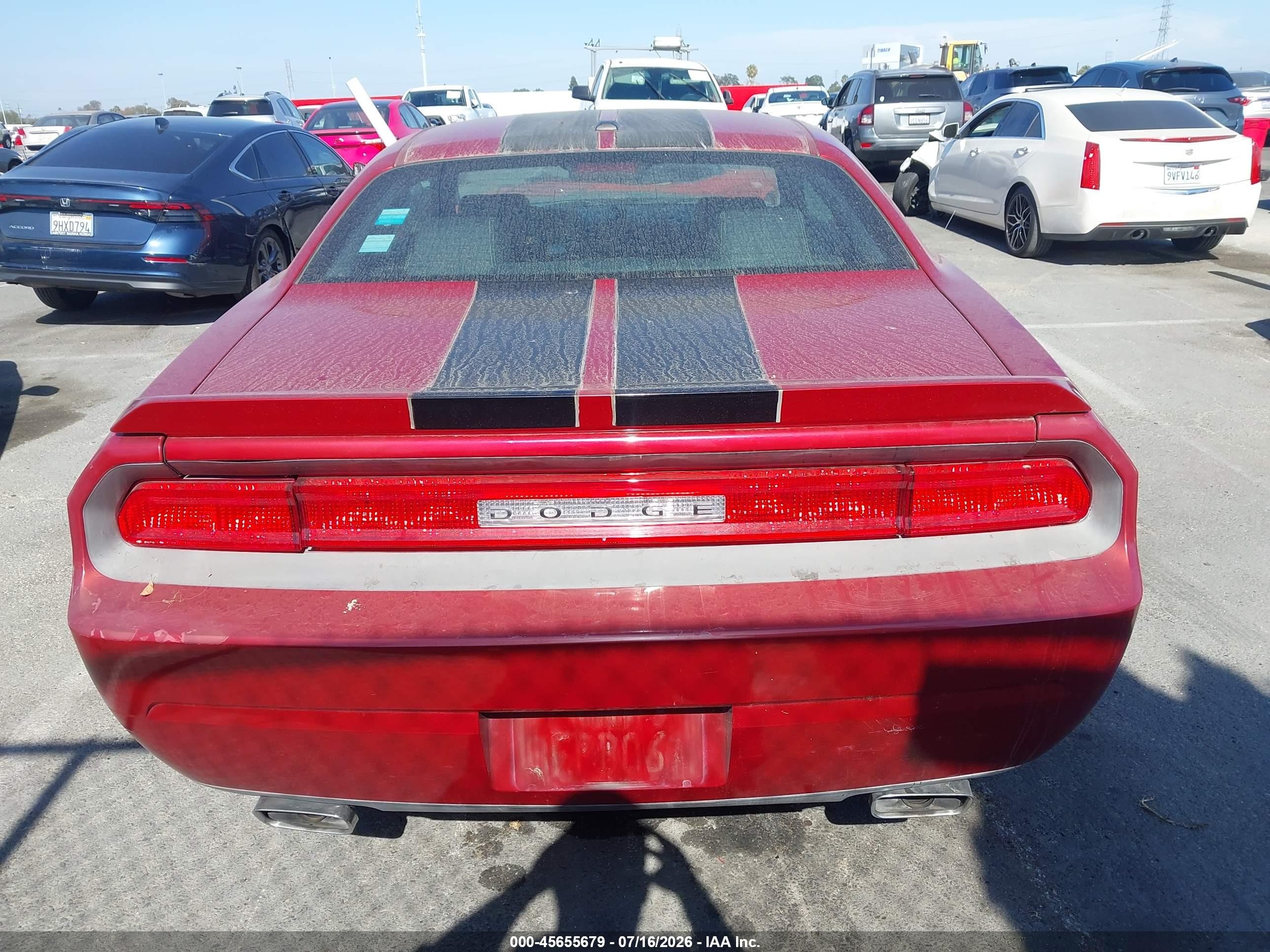 2010 Dodge Challenger R/t Red vin: 2B3CJ5DT5AH261439