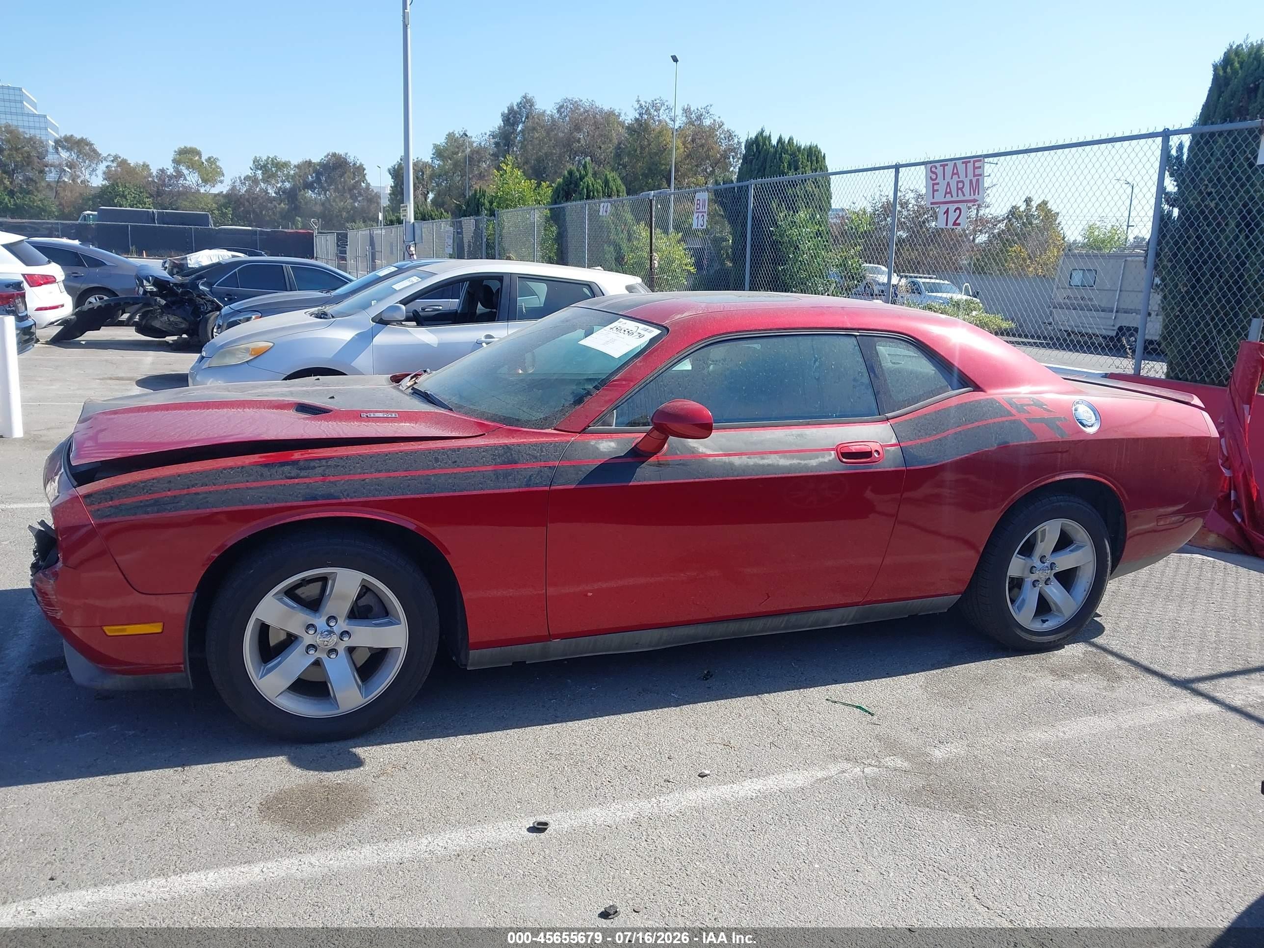 2010 Dodge Challenger R/t Red vin: 2B3CJ5DT5AH261439
