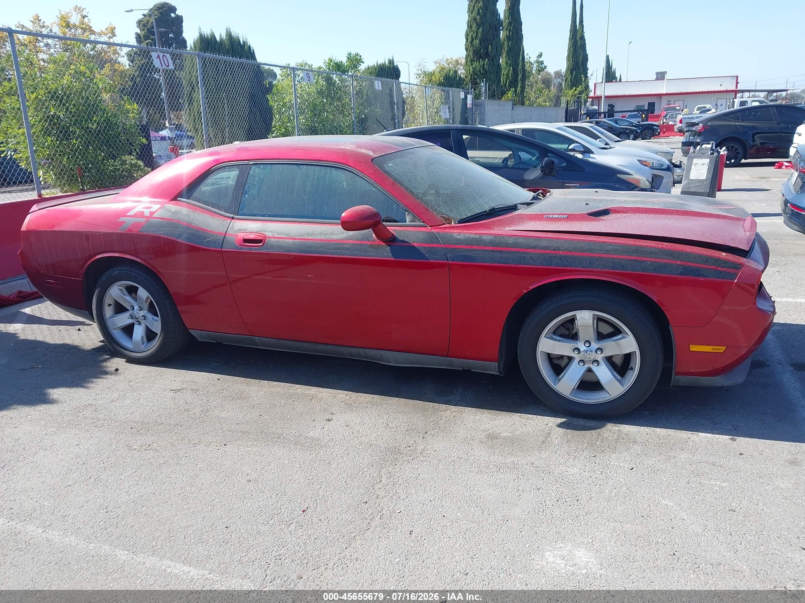 2010 Dodge Challenger R/t Red vin: 2B3CJ5DT5AH261439