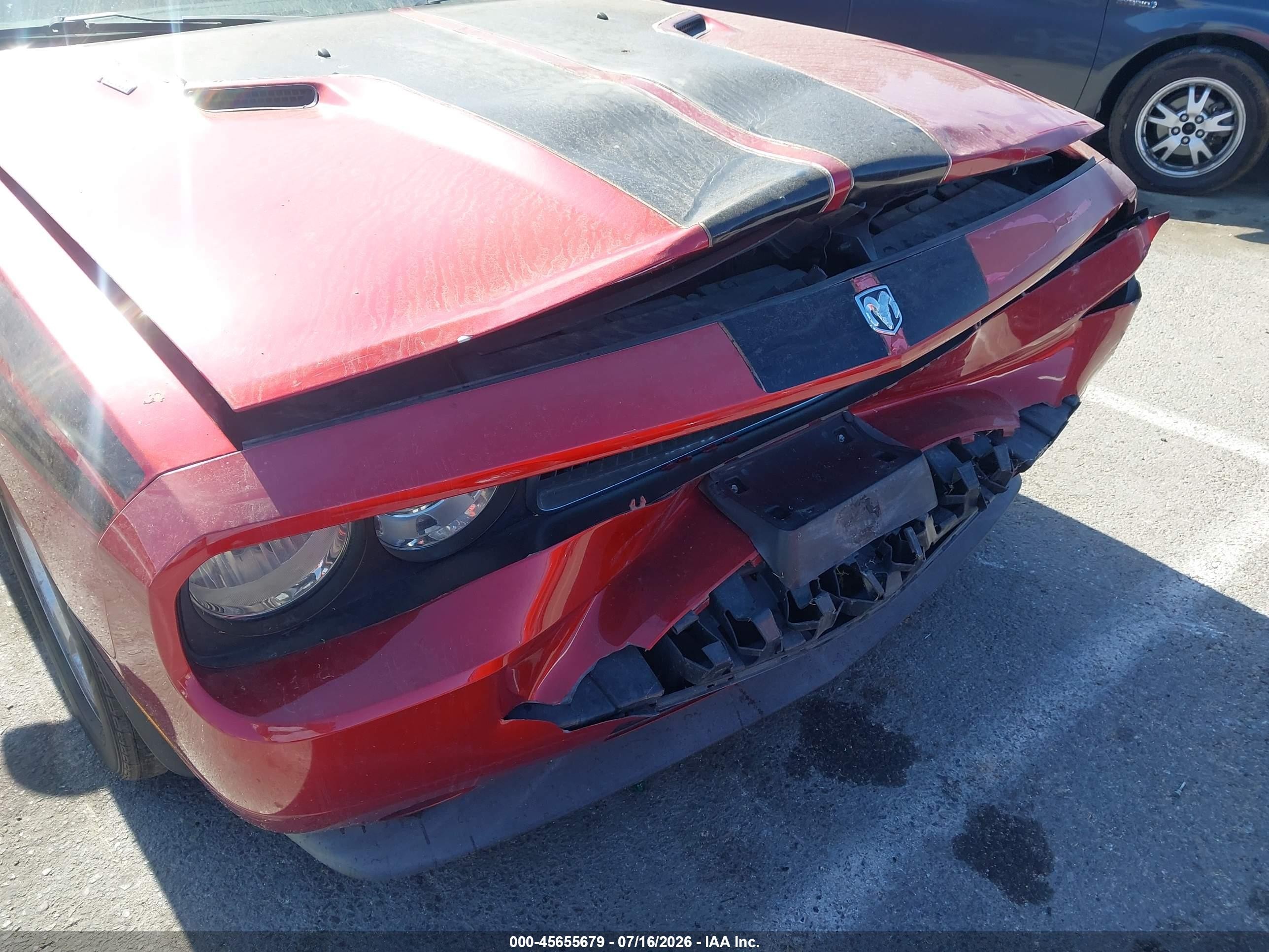 2010 Dodge Challenger R/t Red vin: 2B3CJ5DT5AH261439