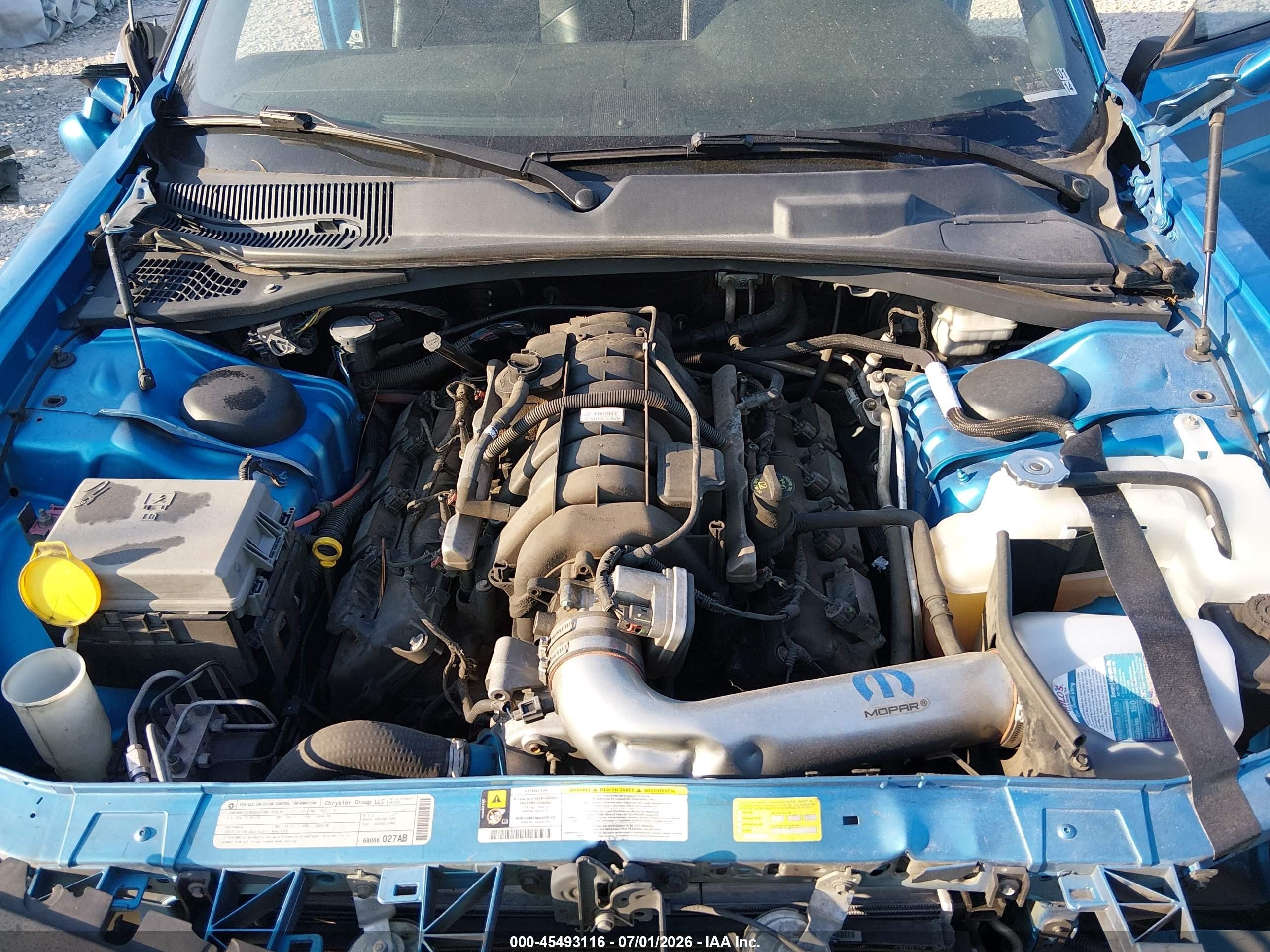 2010 Dodge Challenger R/t Blue vin: 2B3CJ5DT6AH130505