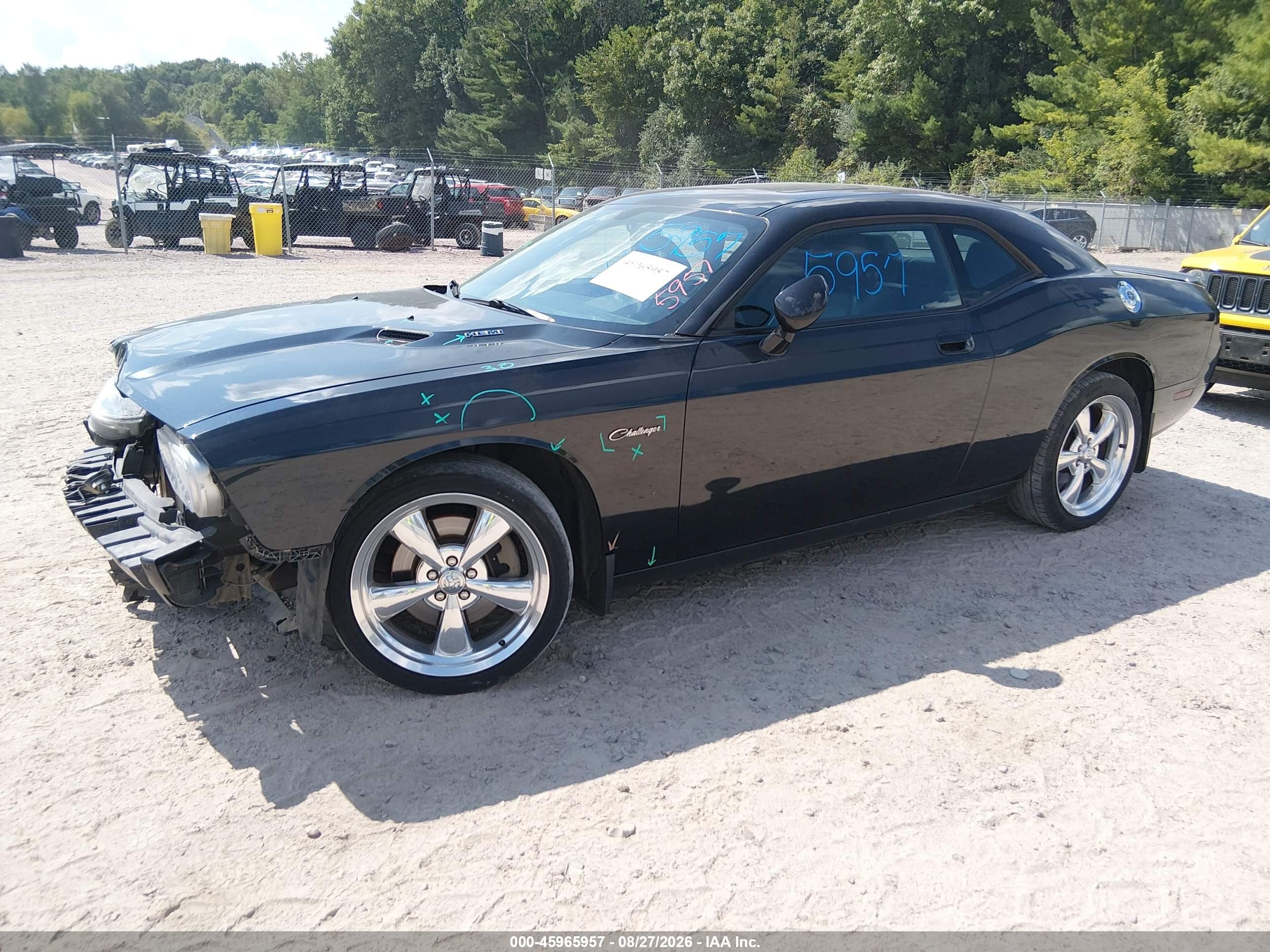 2010 Dodge Challenger R/t Black vin: 2B3CJ5DT6AH234850