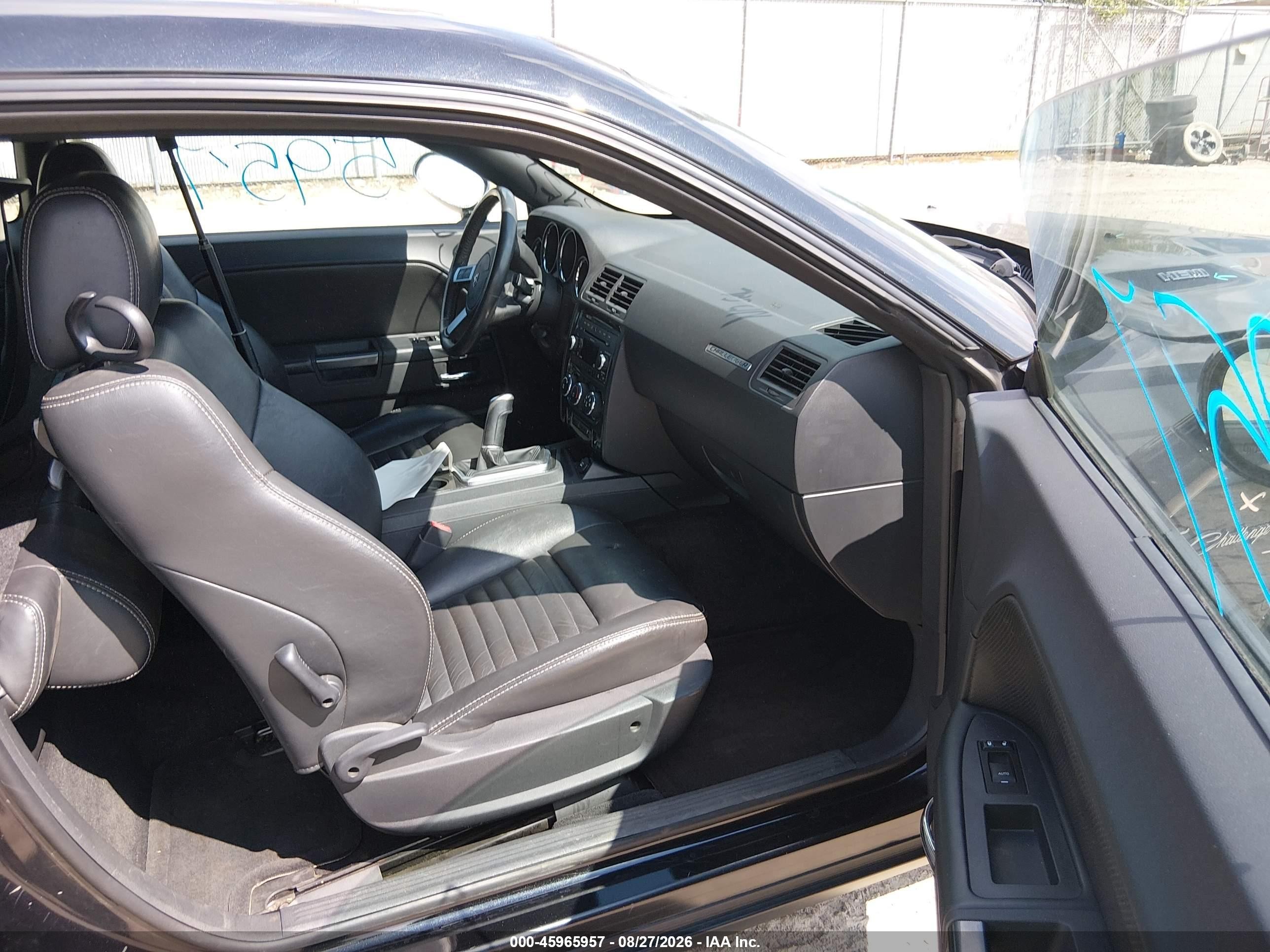 2010 Dodge Challenger R/t Black vin: 2B3CJ5DT6AH234850