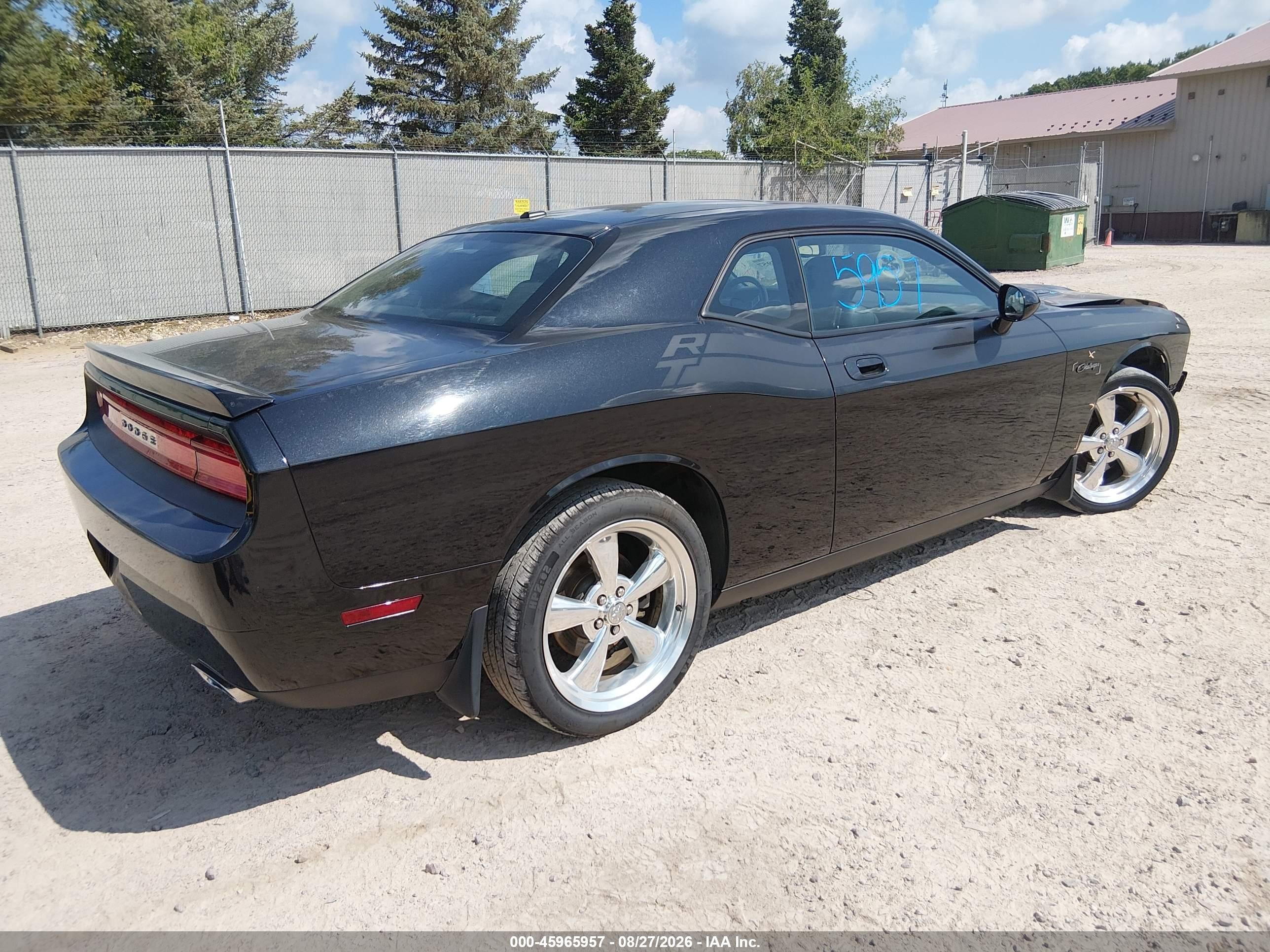 2010 Dodge Challenger R/t Black vin: 2B3CJ5DT6AH234850