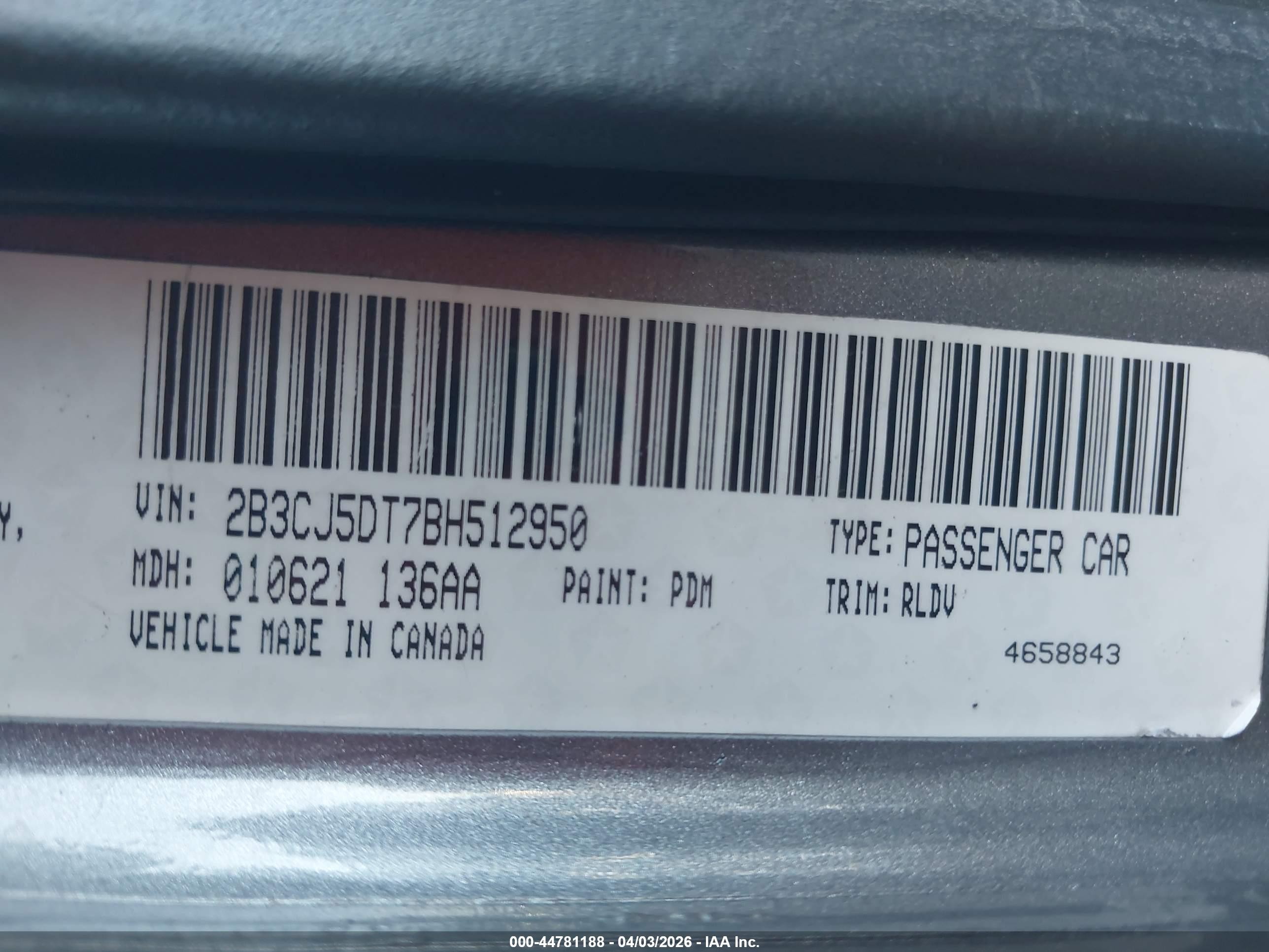2011 Dodge Challenger R/t Gray vin: 2B3CJ5DT7BH512950