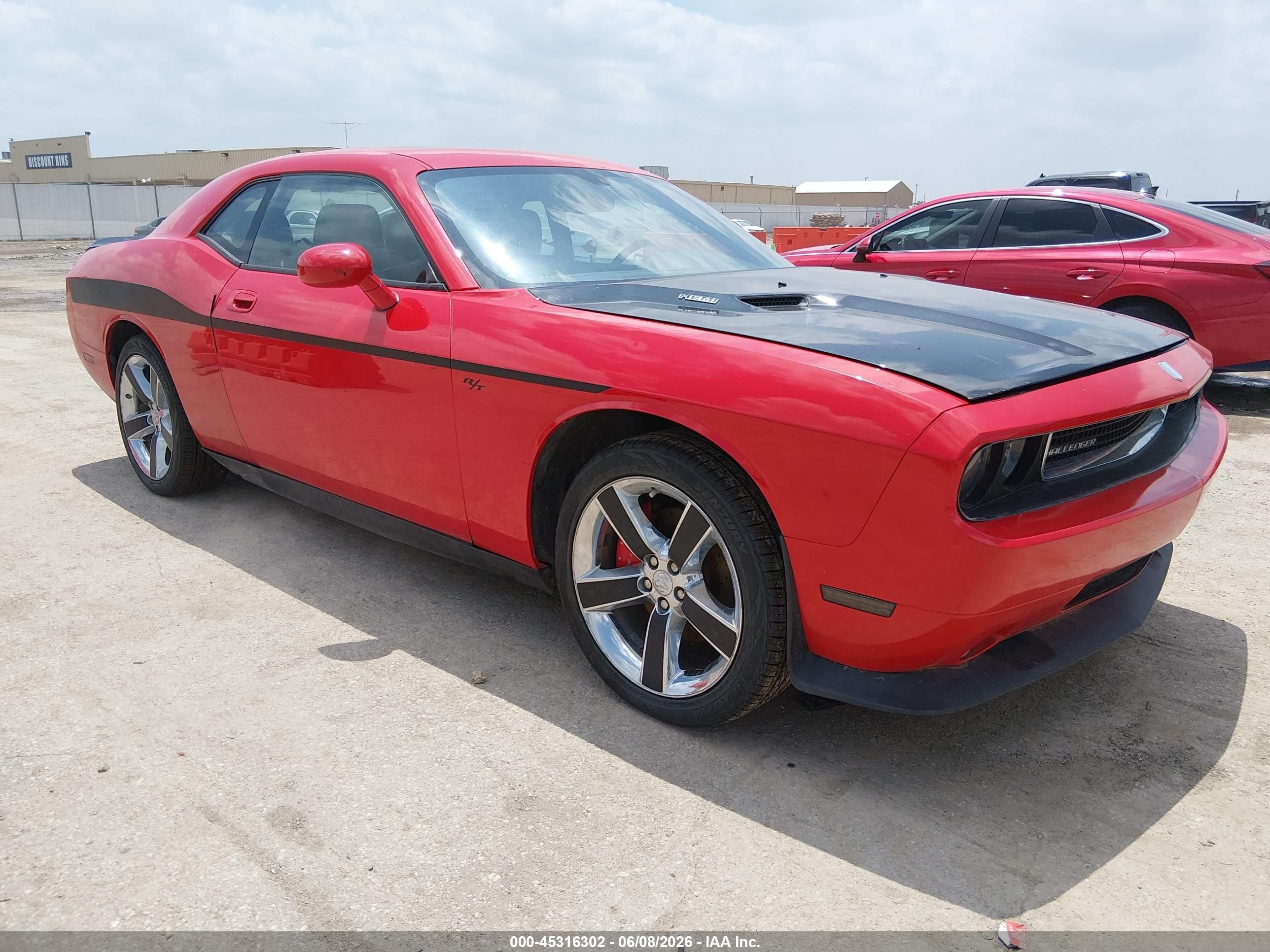 2010 Dodge Challenger R/t Red vin: 2B3CJ5DT8AH320919
