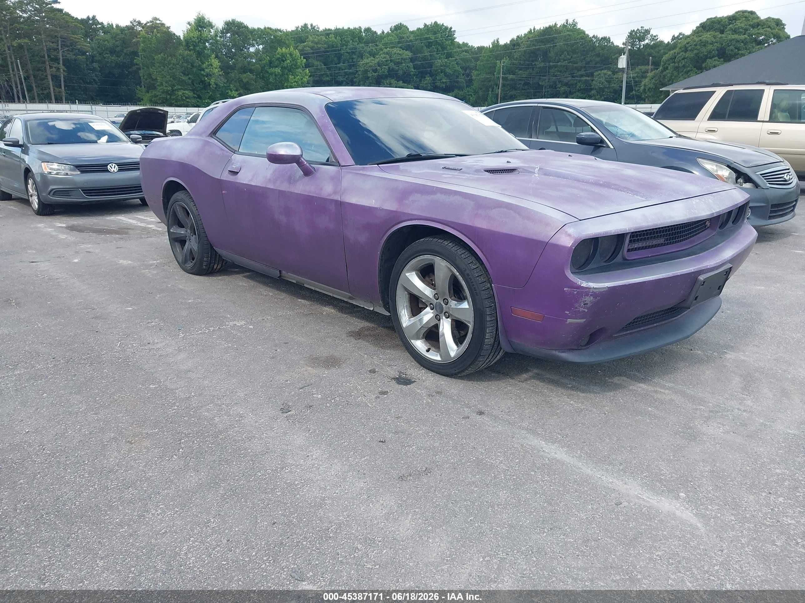 2011 Dodge Challenger R/t Purple vin: 2B3CJ5DT8BH560831